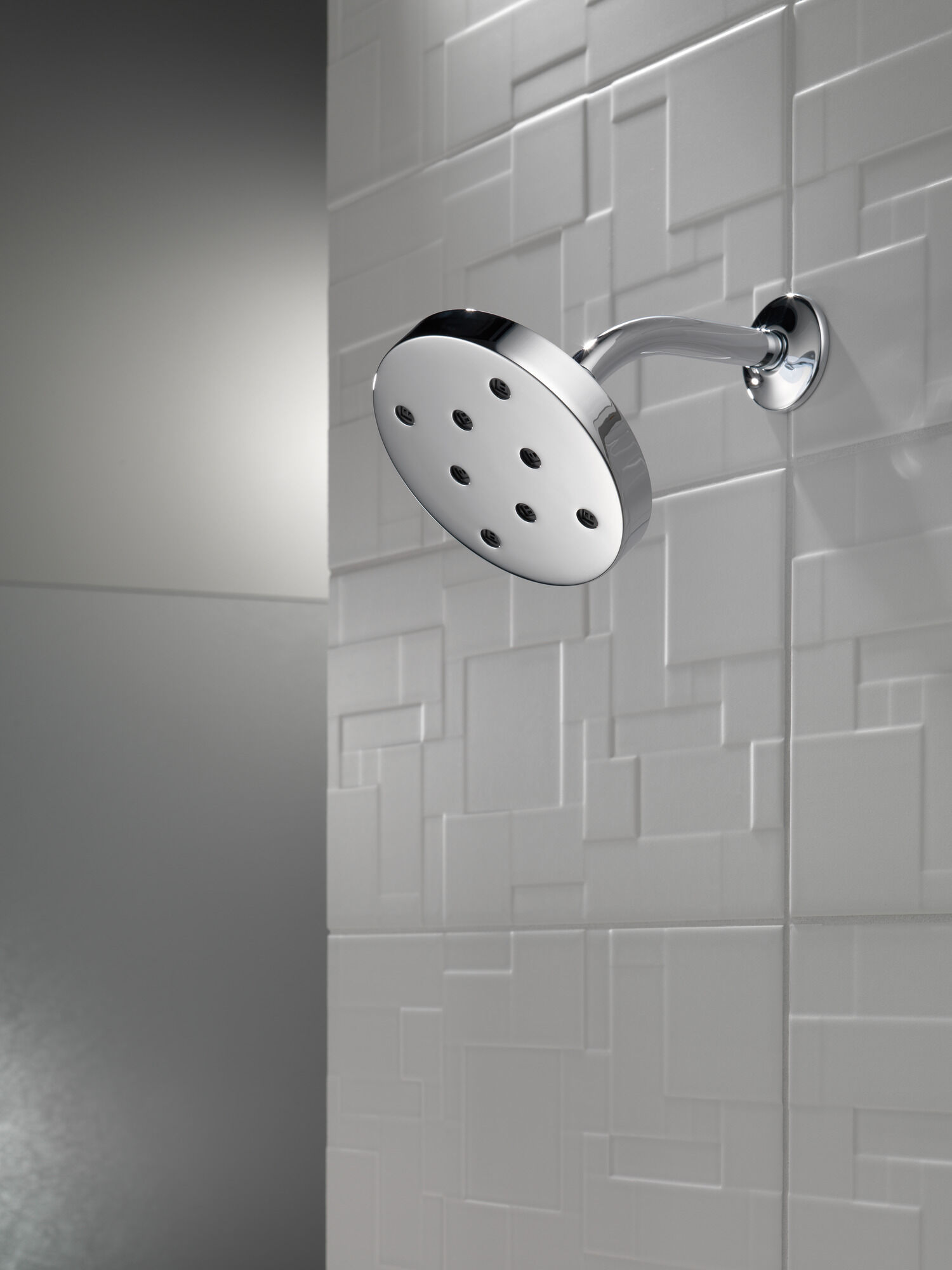 H2Okinetic® Single-Setting Metal Raincan Shower Head in Chrome 52175 |  Delta Faucet