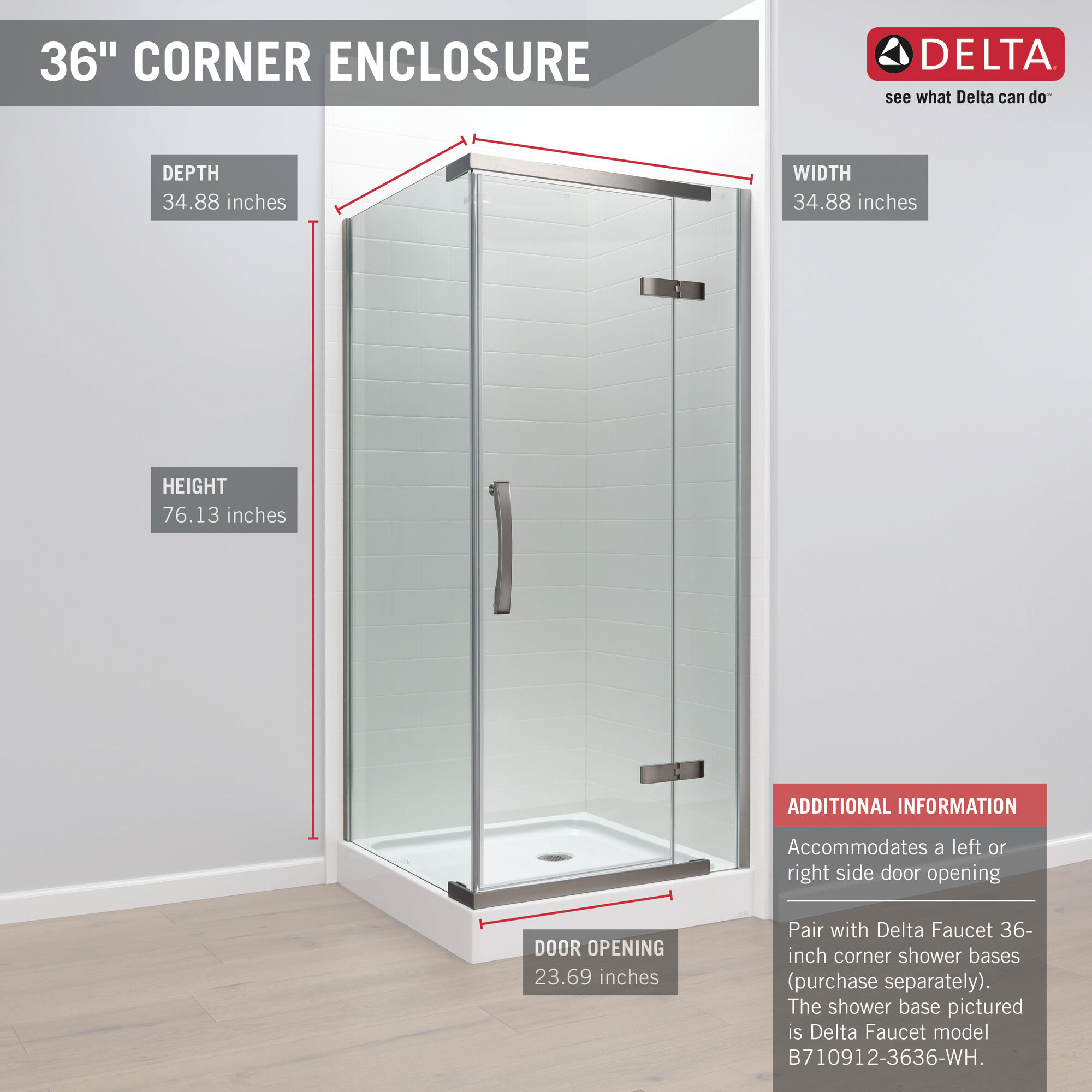 sliding glass shower door sizes