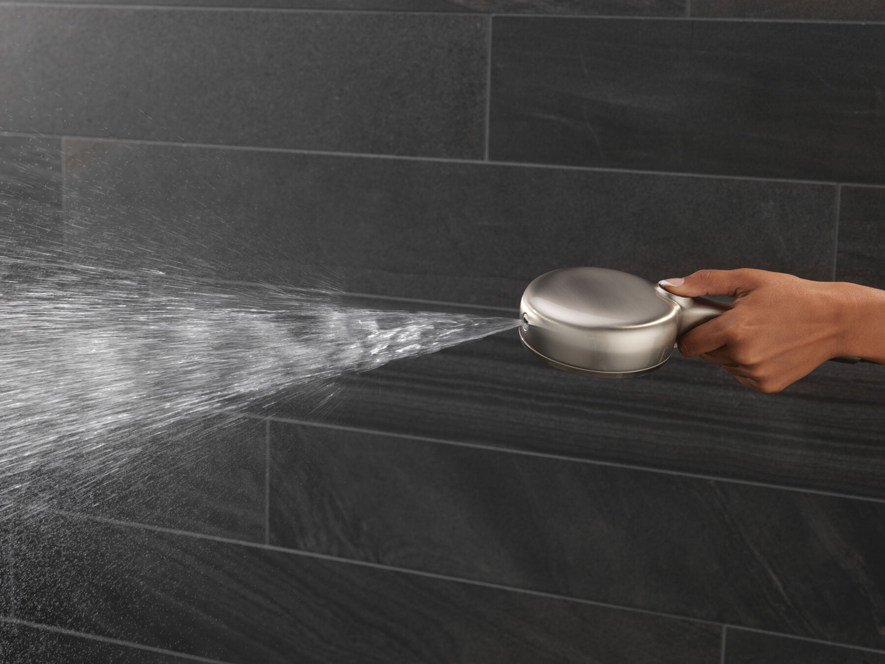 6-Setting Hand Shower with Cleaning Spray in Spotshield Brushed