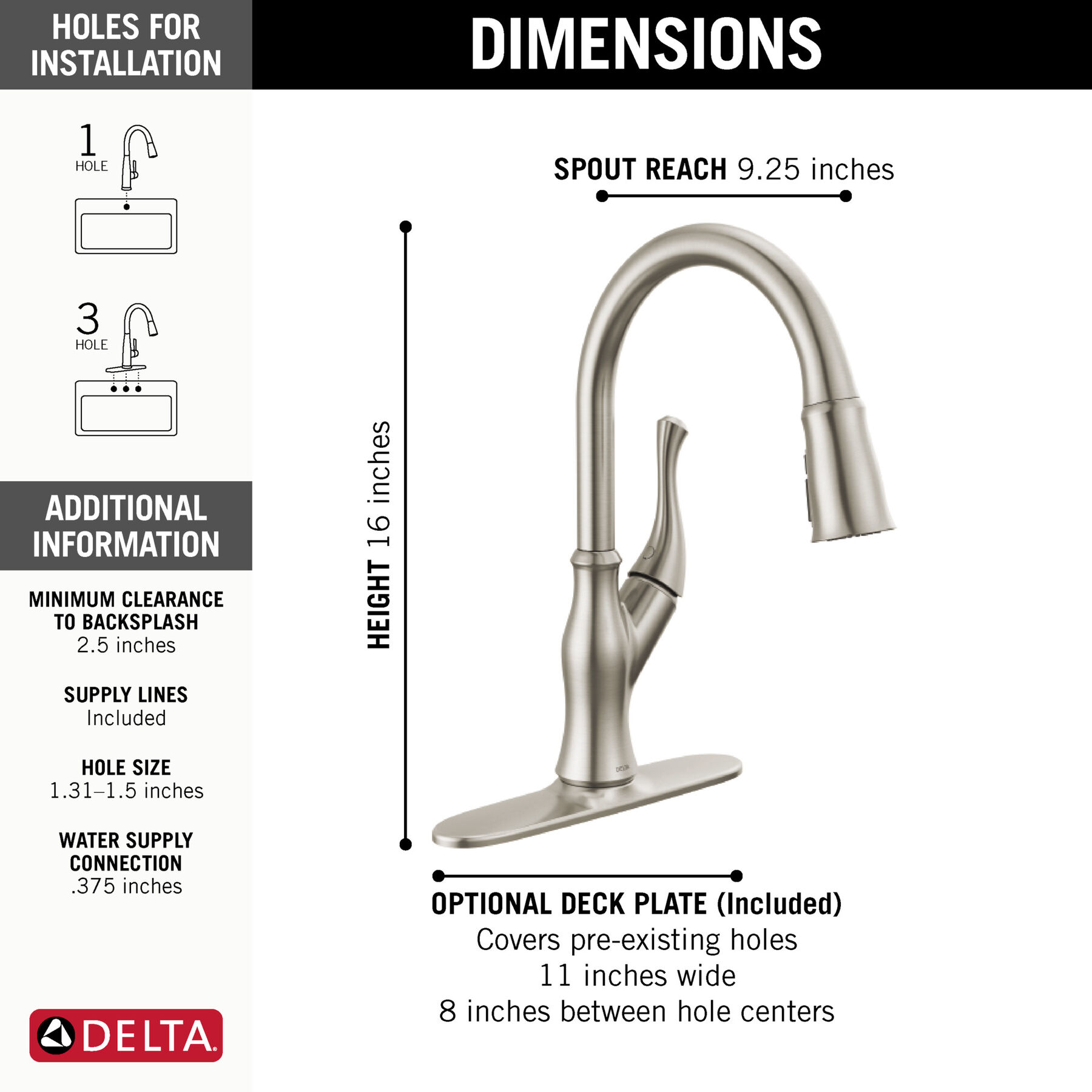 Single-Handle Pull-Down Kitchen Faucet in Spotshield Stainless  19888Z-SP-DST