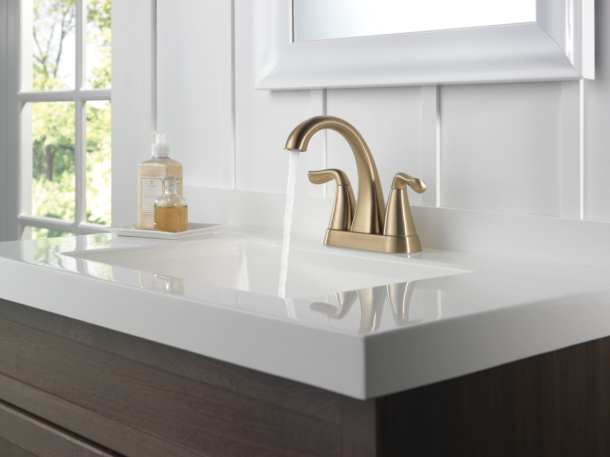 Two Handle Centerset Bathroom Faucet in Champagne Bronze 25840LF-CZ | Delta  Faucet