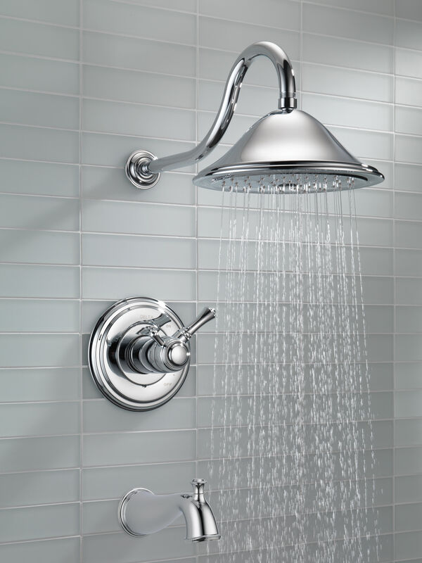 TempAssure® 17T Series Tub  Shower Trim in Chrome T17T497 Delta Faucet