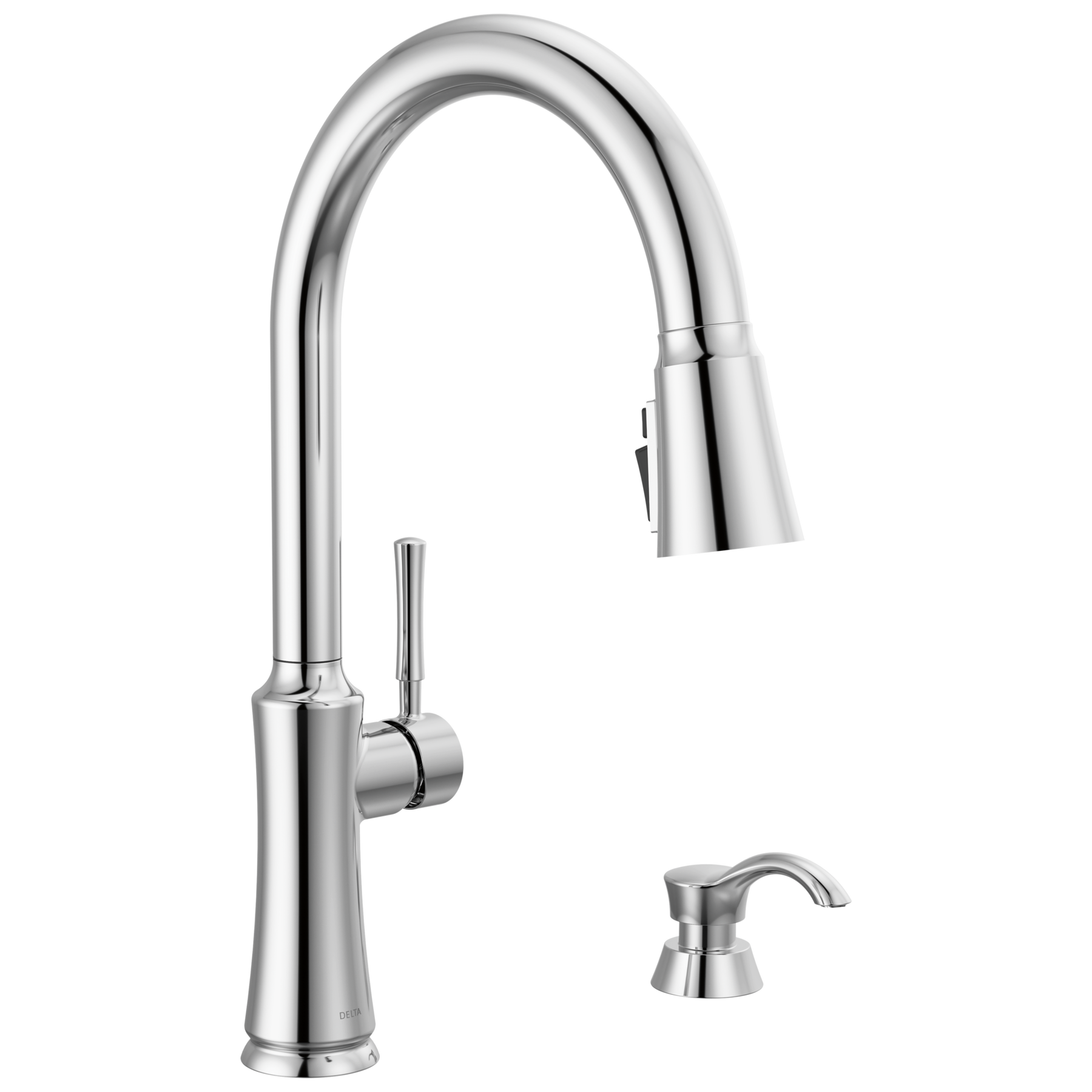 Single Handle Pull-Down Kitchen Faucet with Soap Dispenser and ...