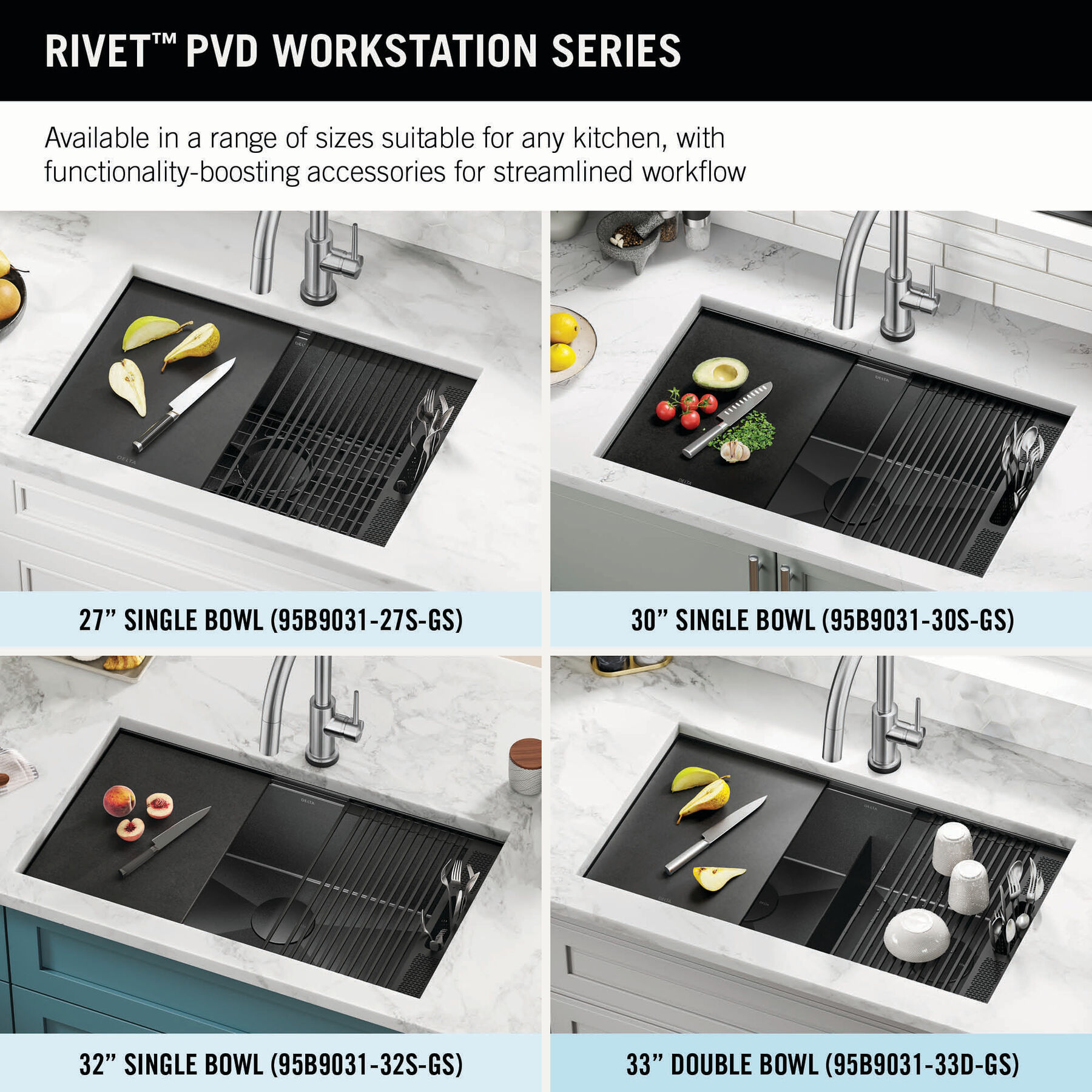 Delta Rivet Undermount 30-in x 19-in Stainless Steel Single Bowl