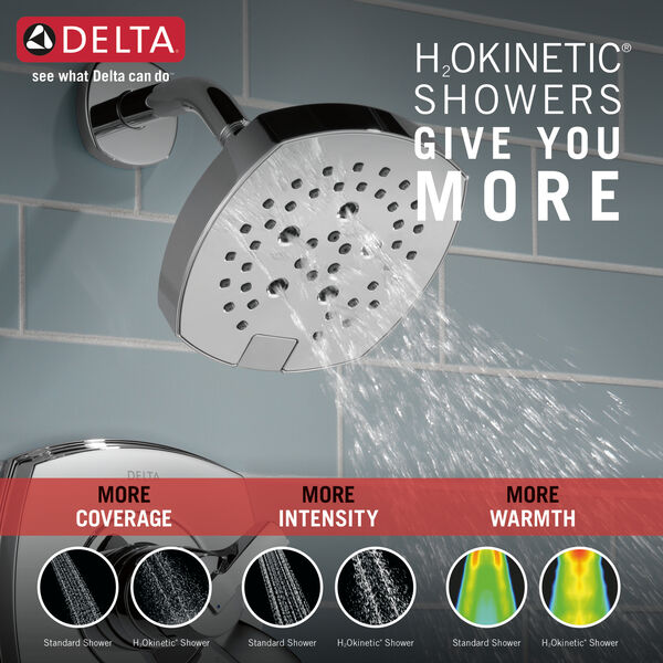 ふるさと納税ふるさと納税DELTA FAUCET 52663-BL 5-Setting H2Okinetic Shower Head, Matte  Black 並行輸入品 浴室、浴槽、洗面所