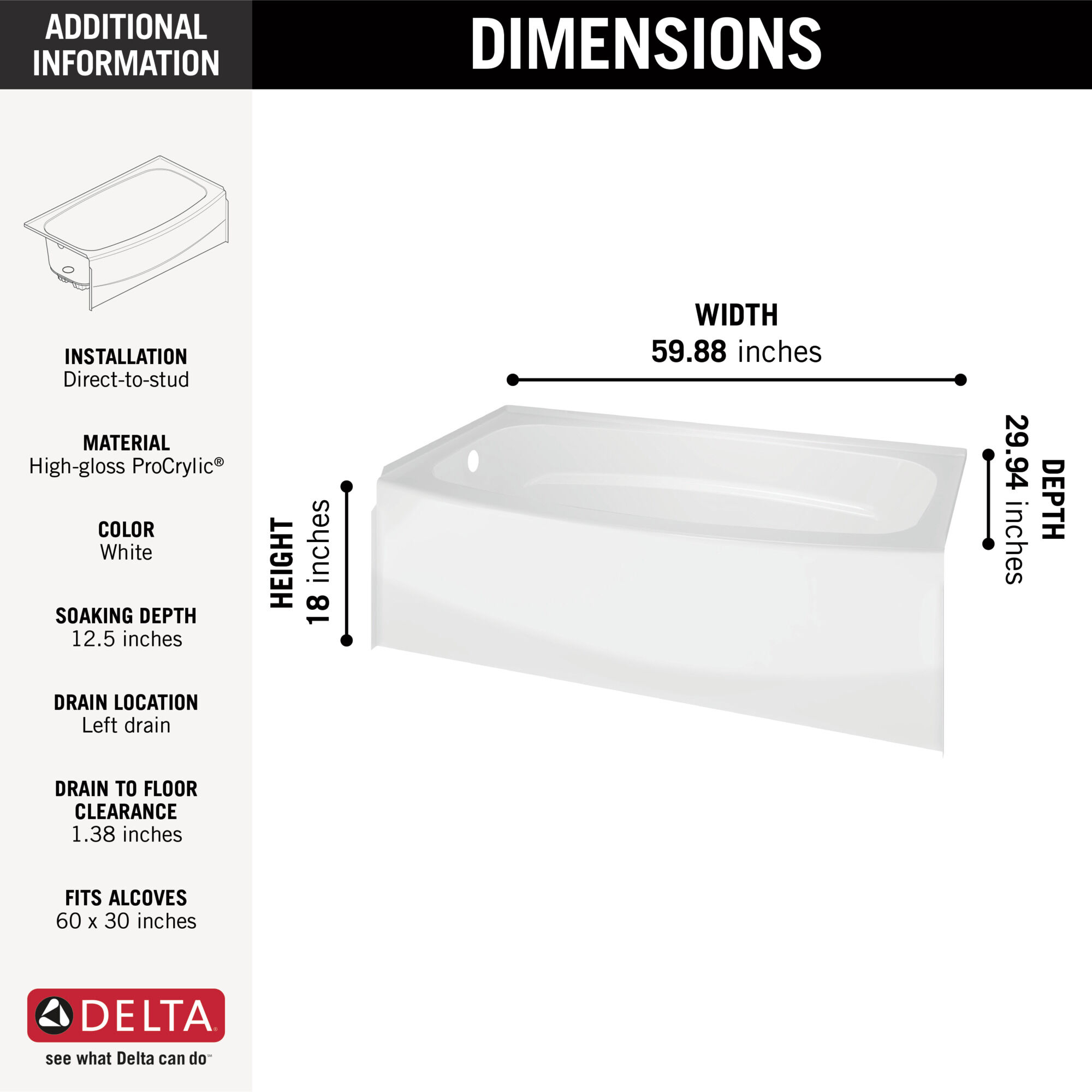 60 x 60 bathtub