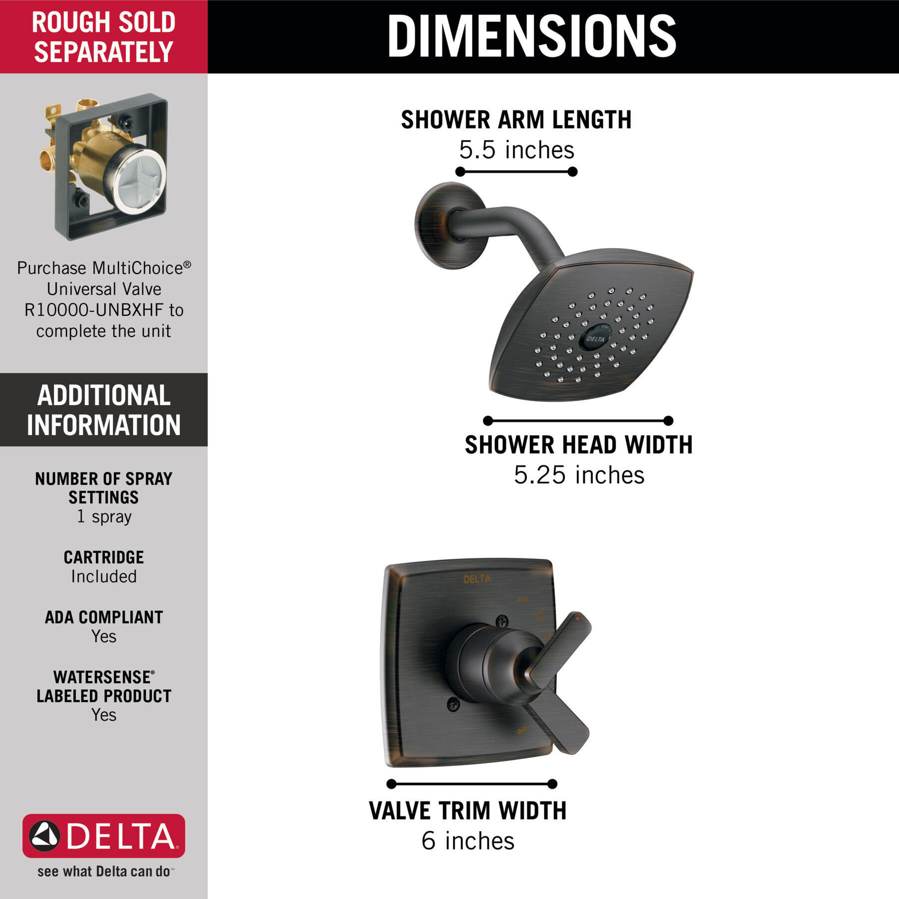 Delta Ashlyn Venetian Bronze BASICS Bathroom Accessory Set Includes: 2 