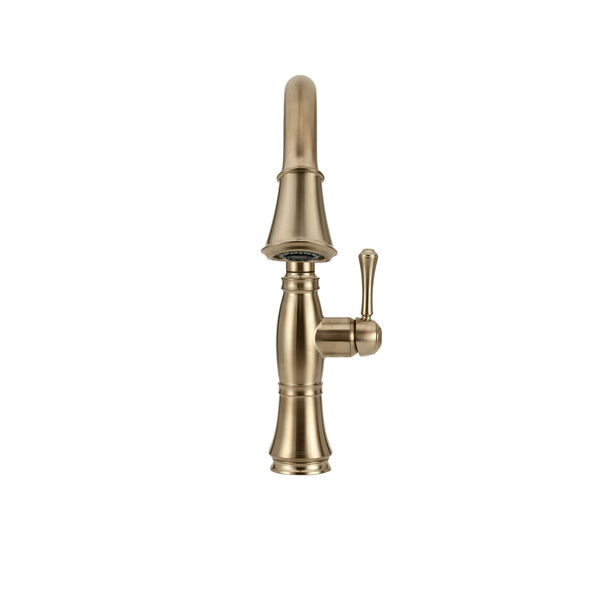 9197-CZ-PR-DST : Delta Cassidy Single Handle Pulldown Kitchen Faucet, Champagne  Bronze