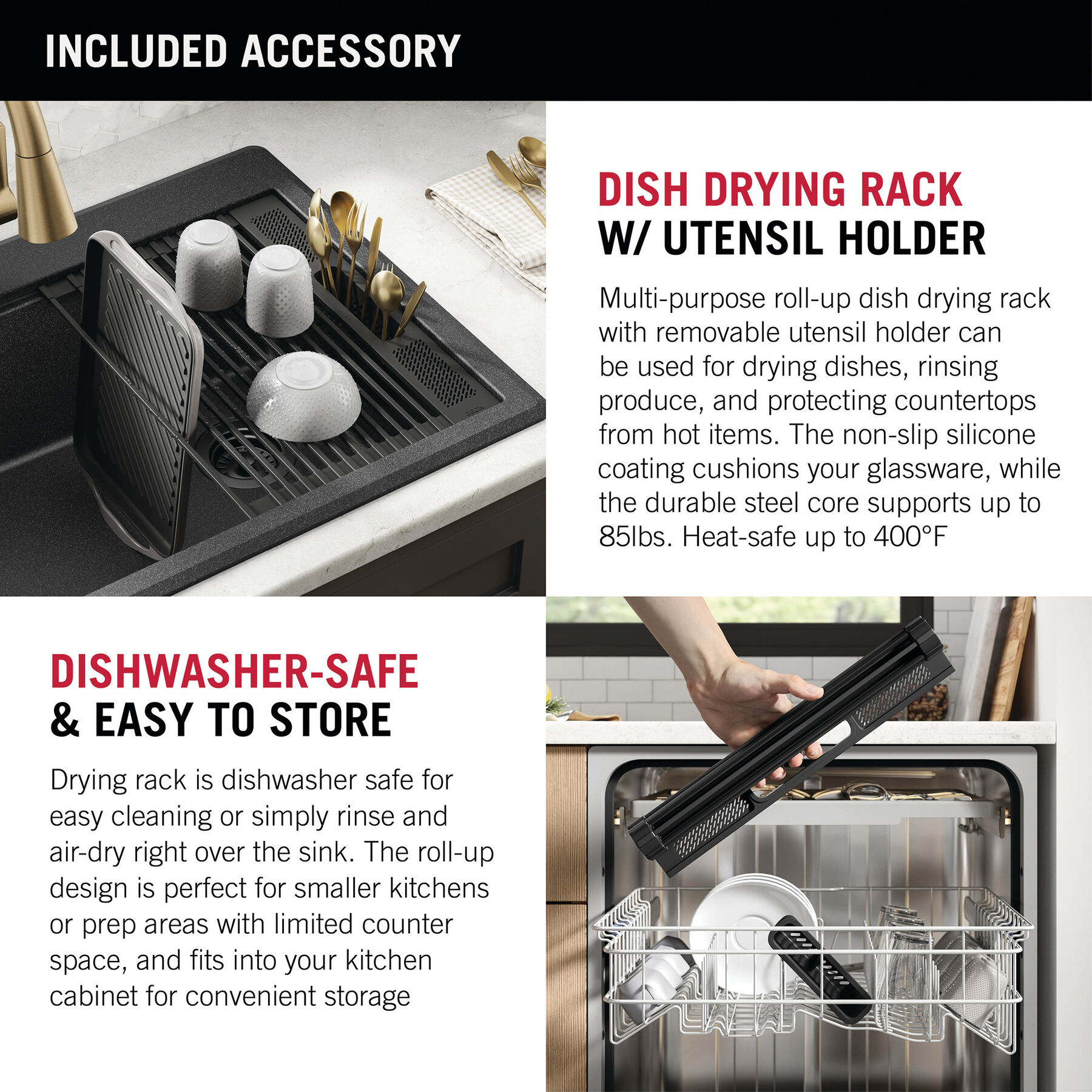 EZ Dishwasher Bracket - CounterTop Guides