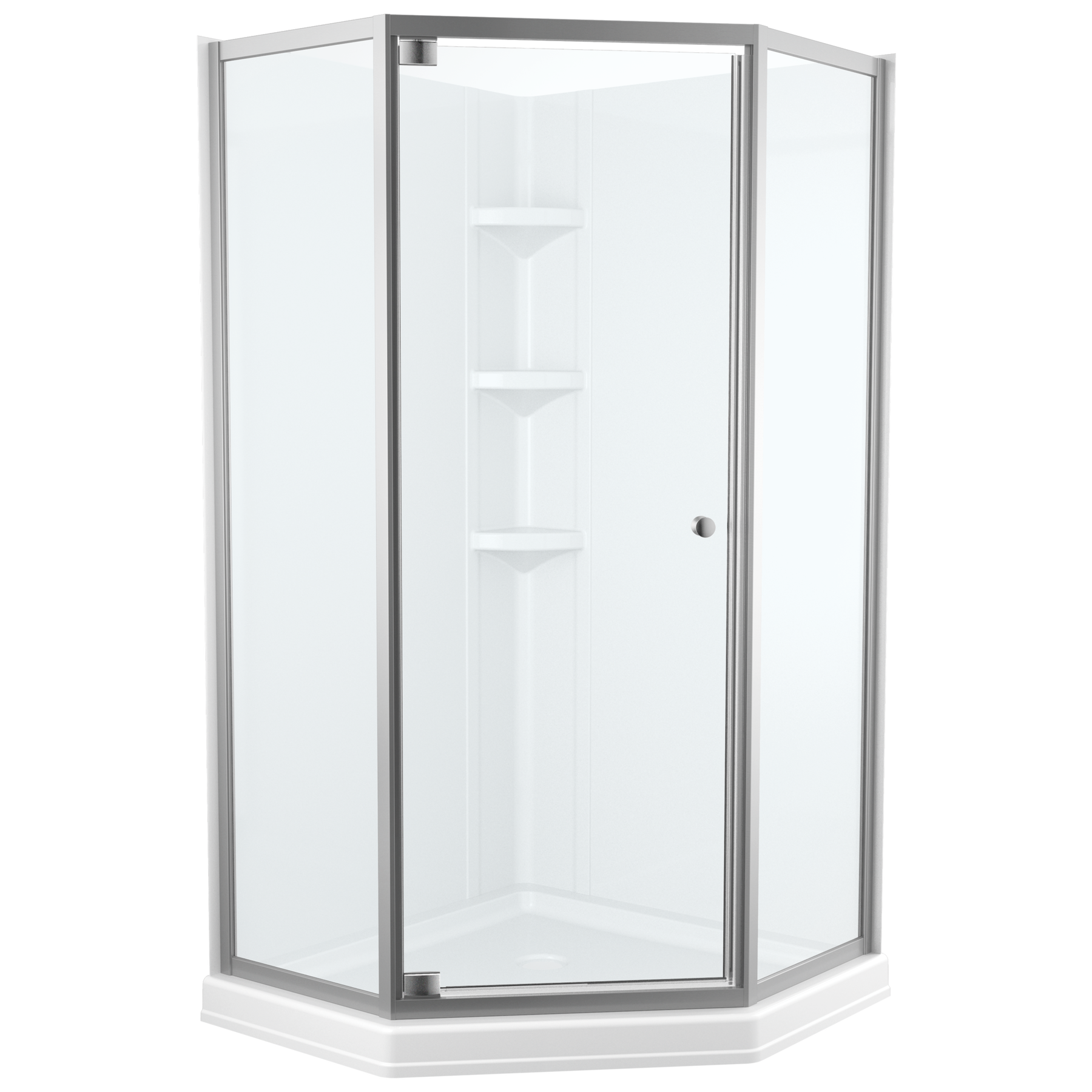 Squared Away™ NeverRust® 18.2-Inch Aluminum Dual Mount Shower