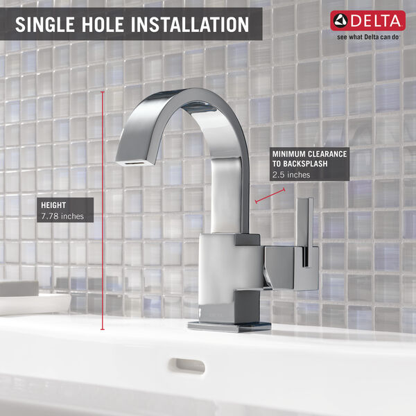 Single Handle Bathroom Faucet in Chrome 553LF Delta Faucet