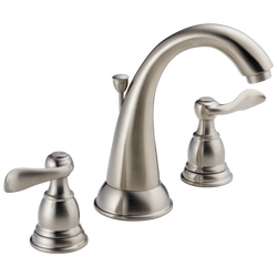 Two Handle Centerset Bathroom Faucet in Stainless B2596LF-SS