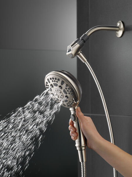 6-Setting Hand Shower with Cleaning Spray in Spotshield Brushed