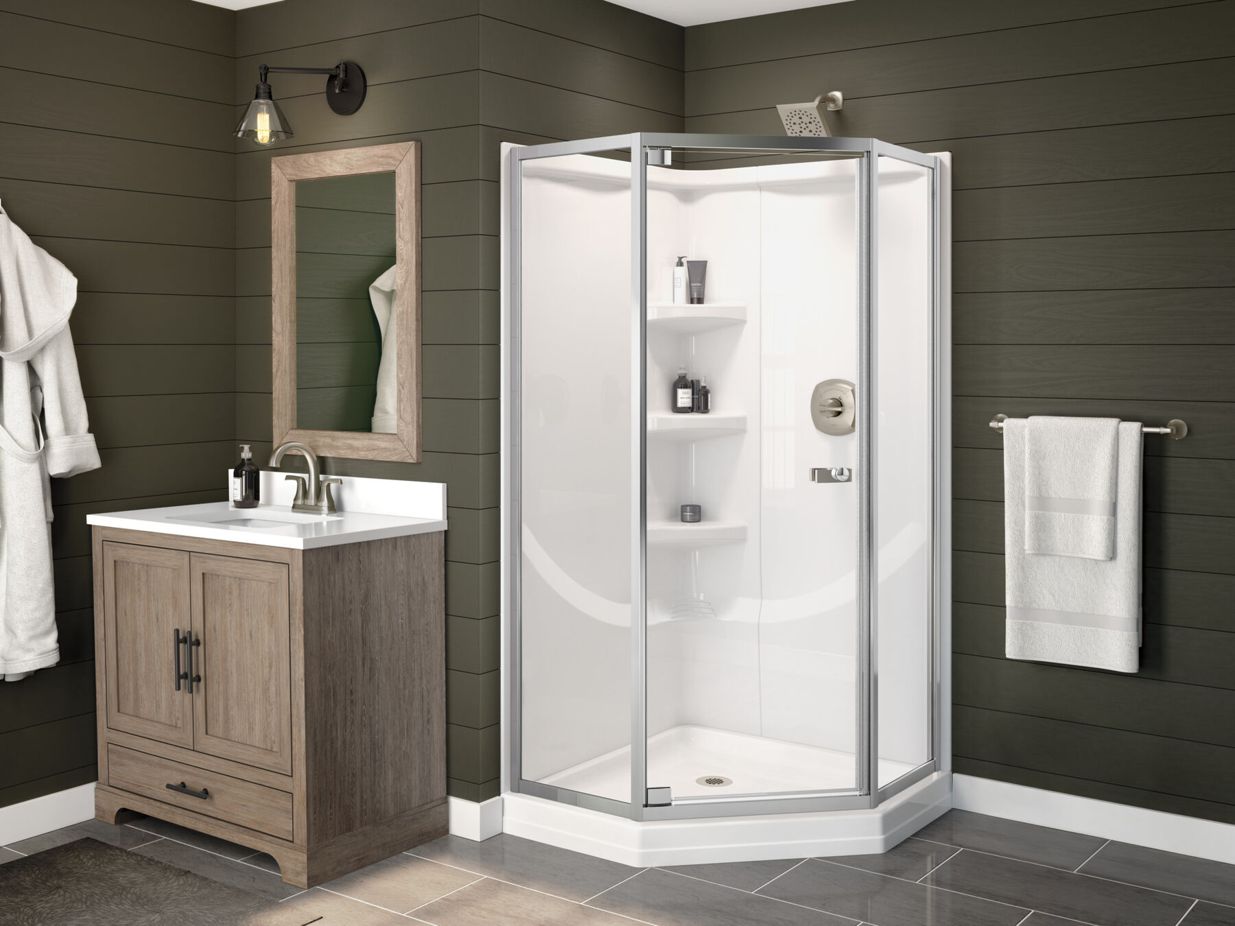 Shower Caddy Bathroom Shower Organizer, Self Adhesive Shower Shelf for  inside Sh