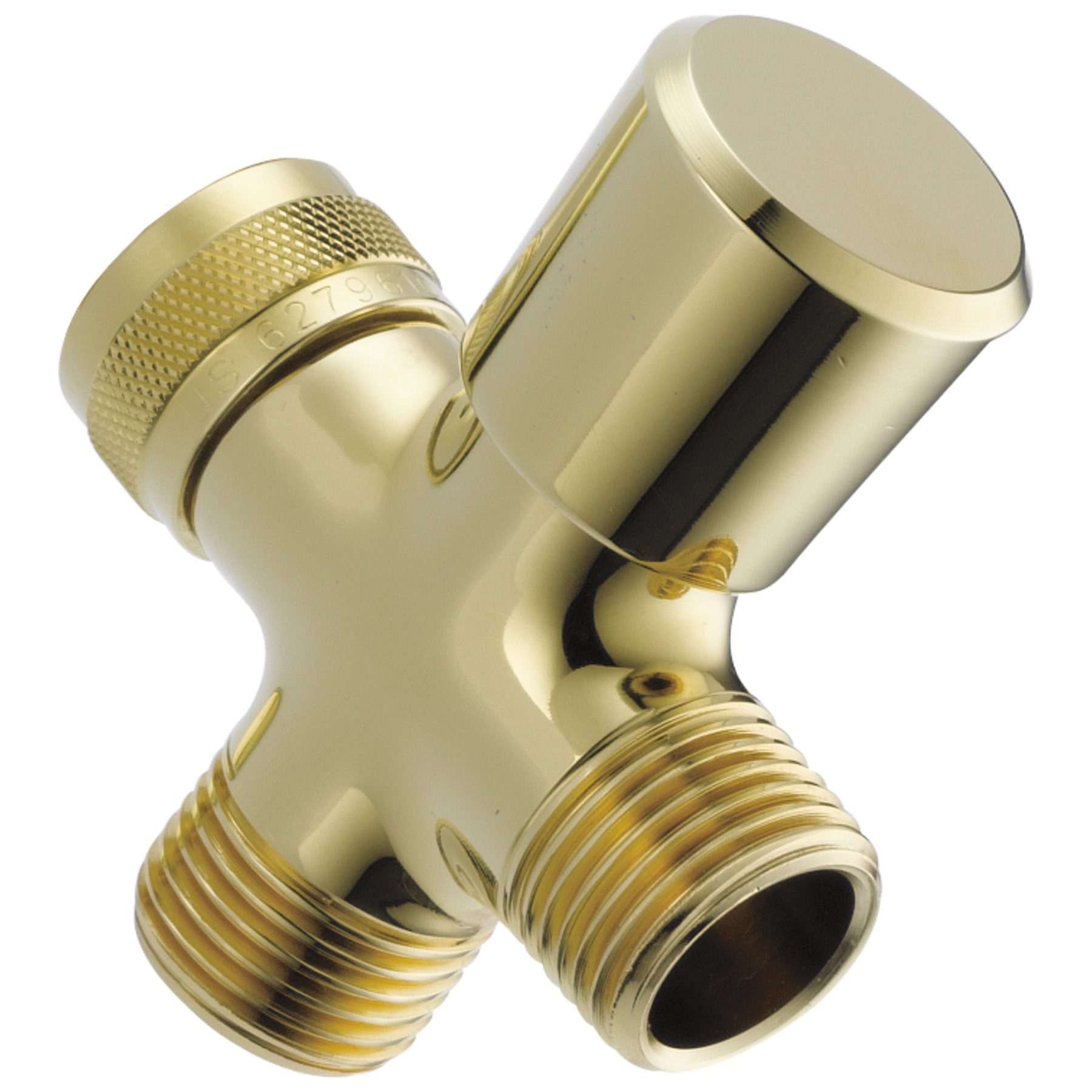 3-Way Shower Arm Diverter for Hand Shower in Polished Brass U4923-PB-PK