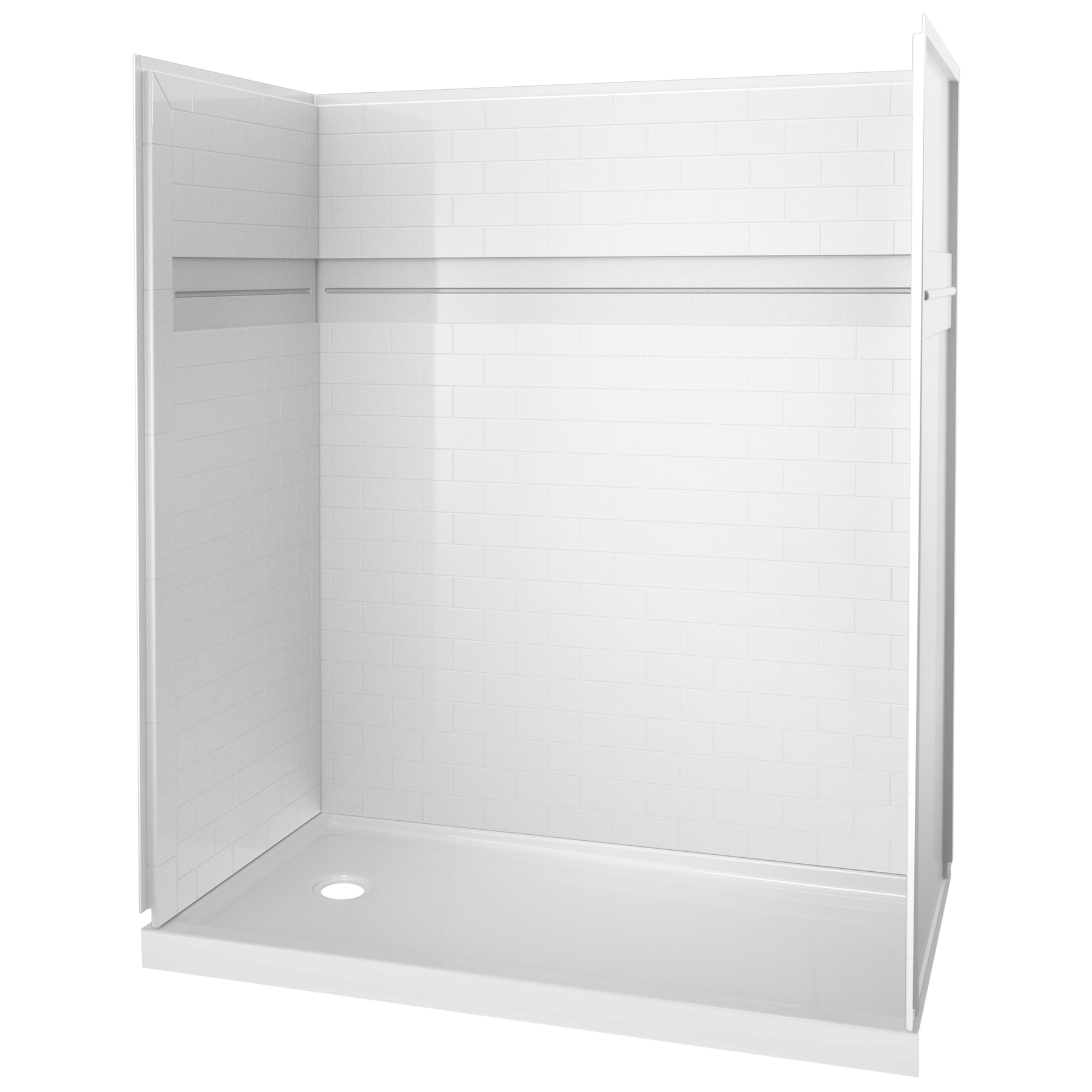 Passage 60 x 32 x 72-Inch Subway Shower Wall Set