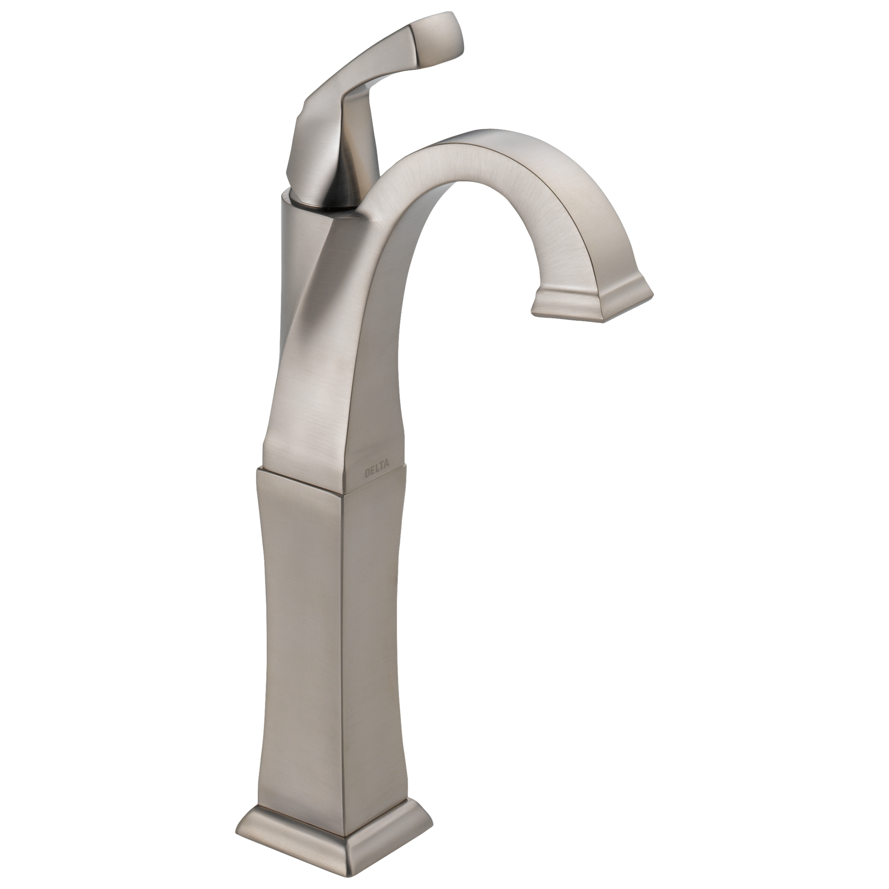 Single Handle Vessel Bathroom Faucet in Stainless