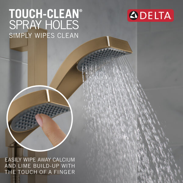 Premium Single-Setting Slide Bar Hand Shower in Champagne Bronze 57051-CZ Delta  Faucet