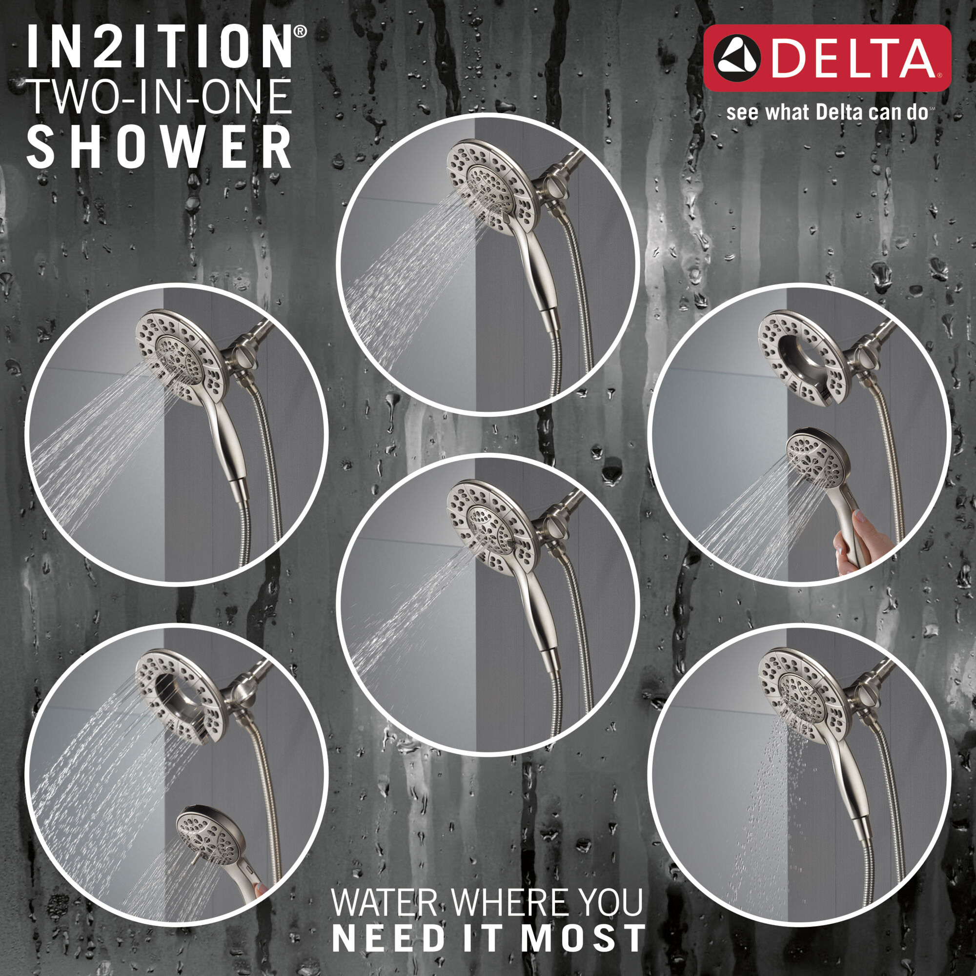 14 Series Shower Trim with In2ition® in Spotshield Brushed Nickel 