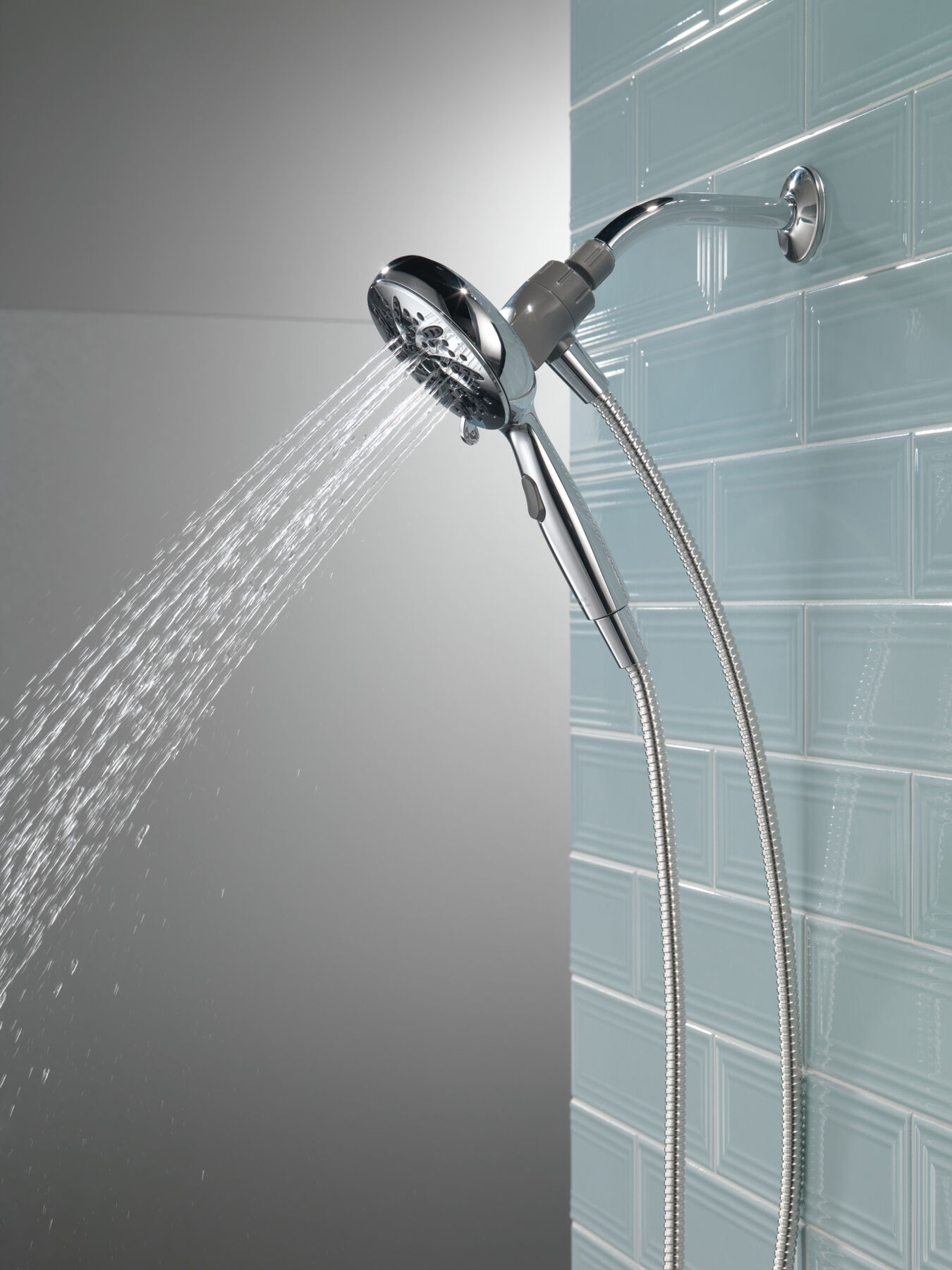 Chrome Over-The-Shower-Head Shower Organizer