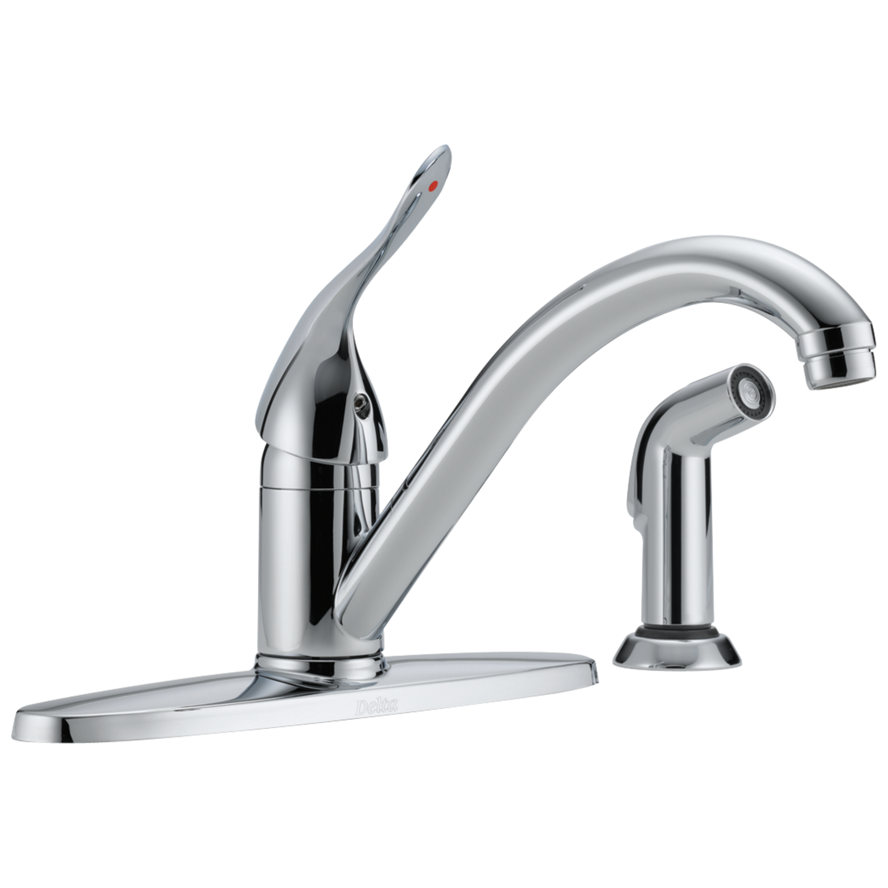 Single Handle Kitchen Faucet with Spray in Chrome 400LF-HDF