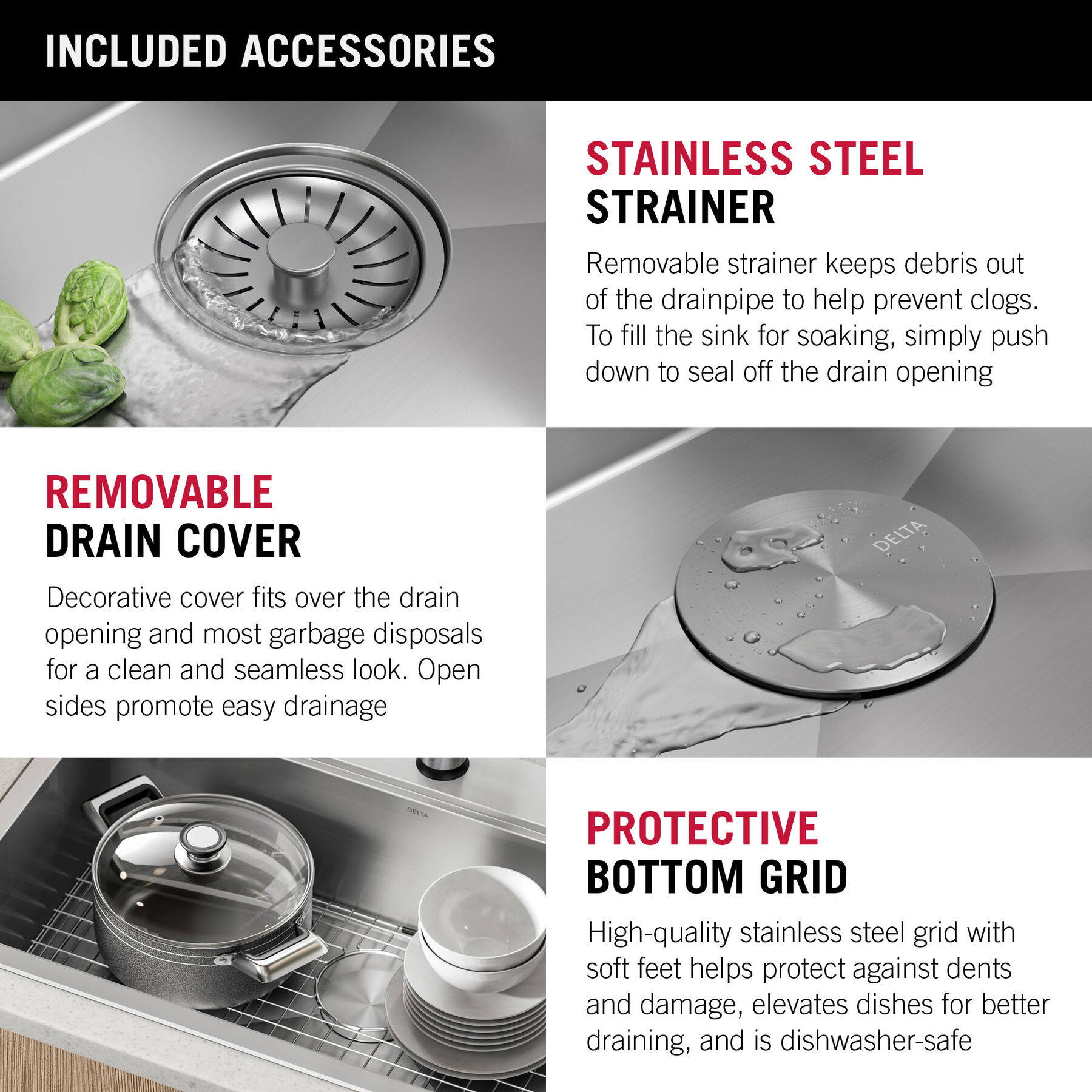 30 Inch Drop in Sink Grid - Stainless Steel