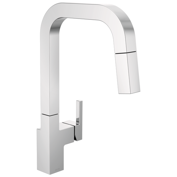 Single-Handle Pull-Down Kitchen Faucet in Chrome 19825LF Delta Faucet