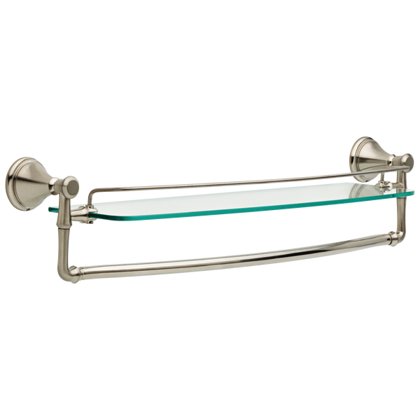 24~ Glass Shelf with Removable Bar in Stainless 79711-SS Delta Faucet