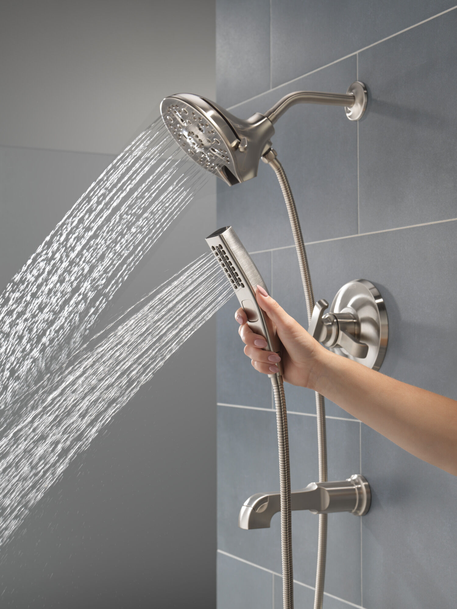 Delta Faucet 58474-SS-PR Universal Showering Combo, 1.75 GPM Water Flow,  Lumicoat Stainless 並行輸入品
