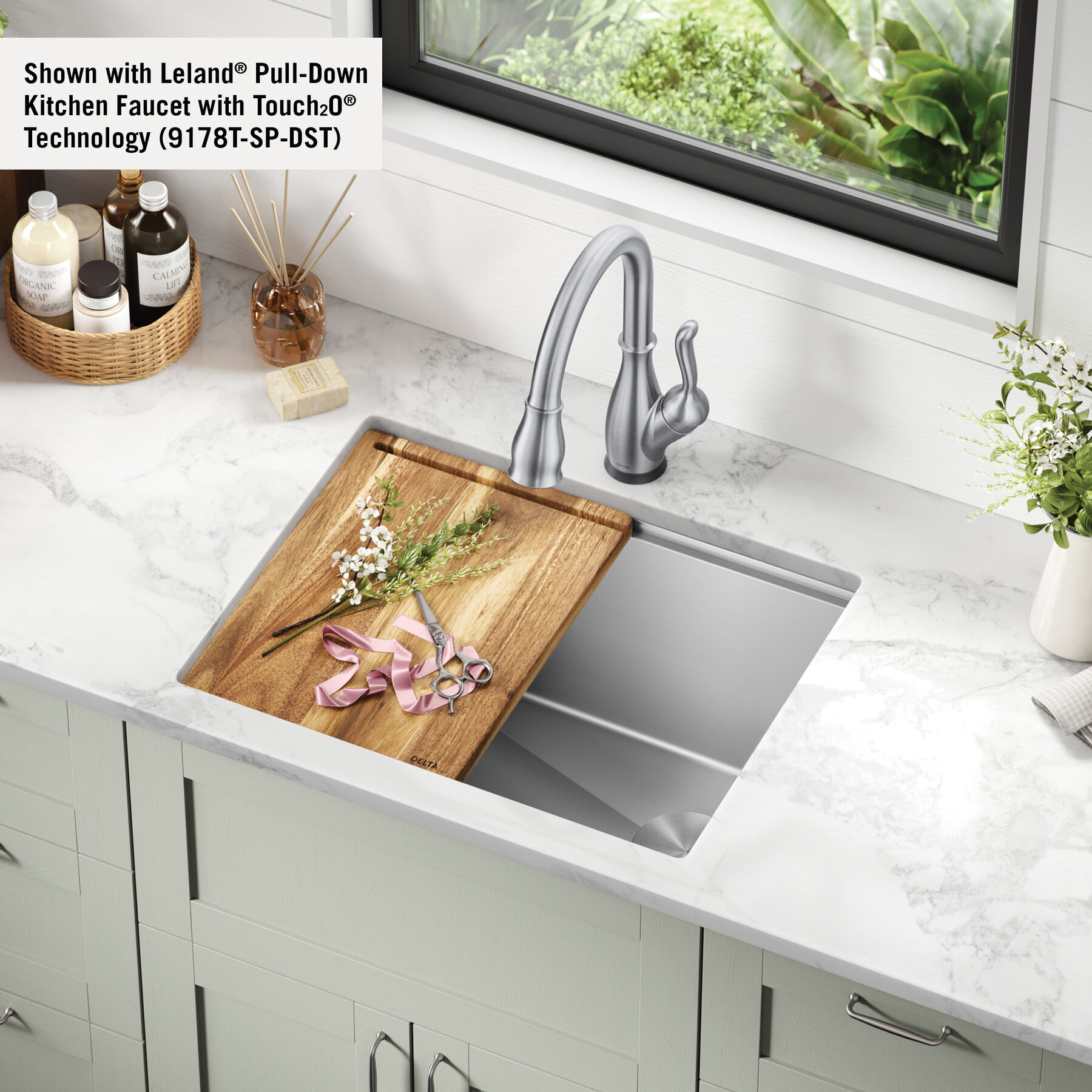 24” Undermount Stainless Steel Single Bowl Laundry Utility Kitchen Sink  with Accessories in Stainless Steel 953034-24SL-SS