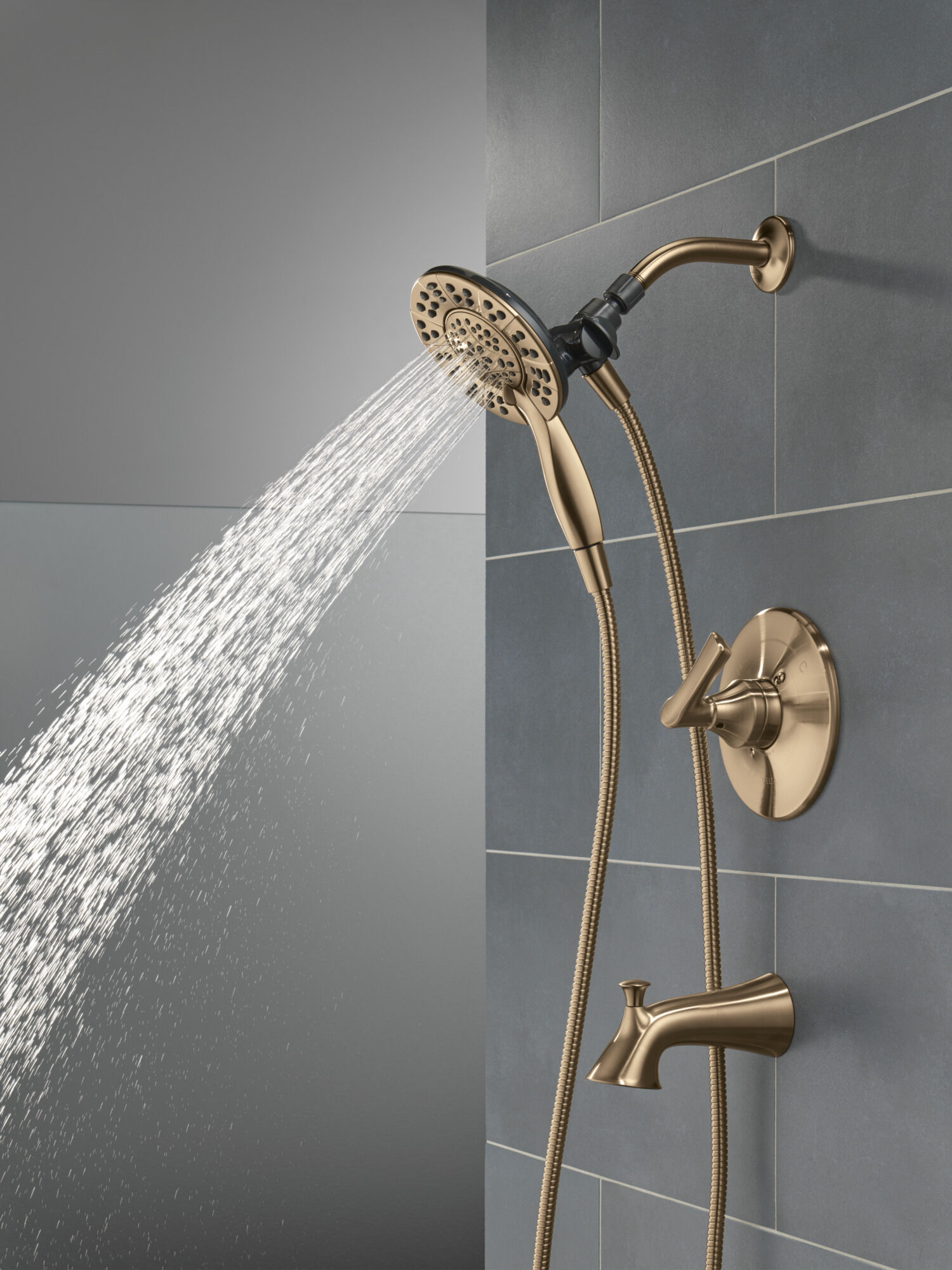 Monitor® 14 Series Tub & Shower With In2ition® in Champagne Bronze 
