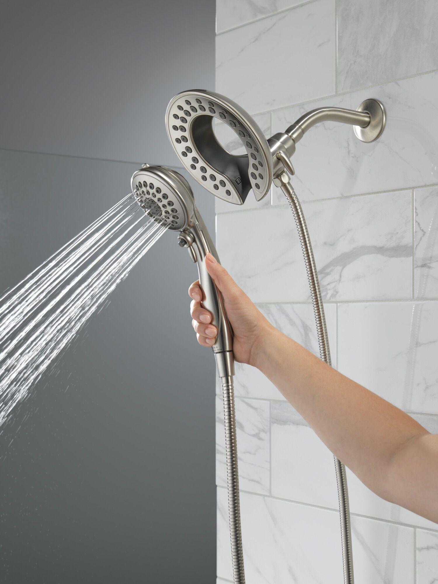 In2ition® 5-Setting Two-In-One Shower in Lumicoat® Stainless