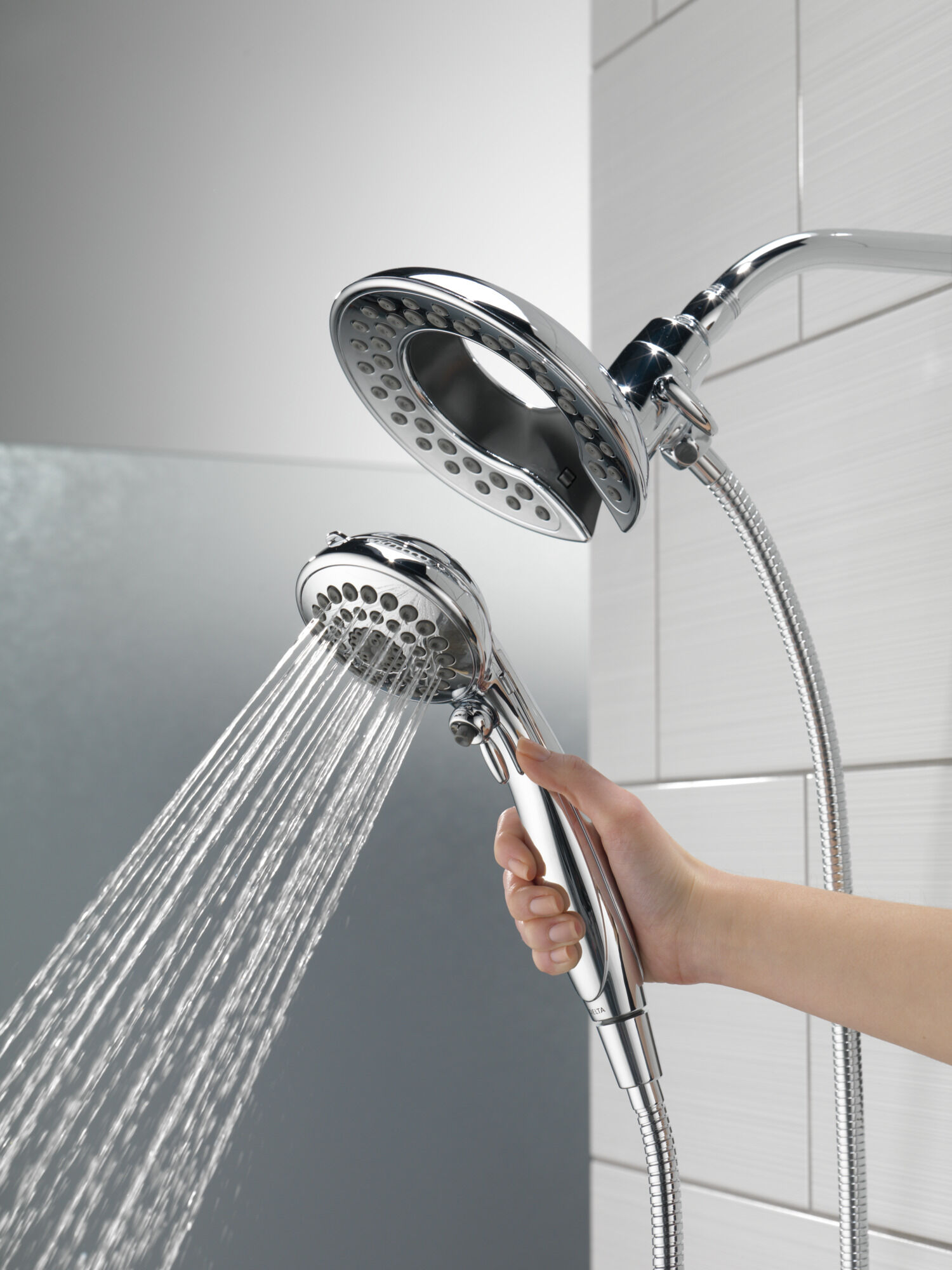 In2ition® 5-Setting Two-In-One Shower in Lumicoat® Chrome