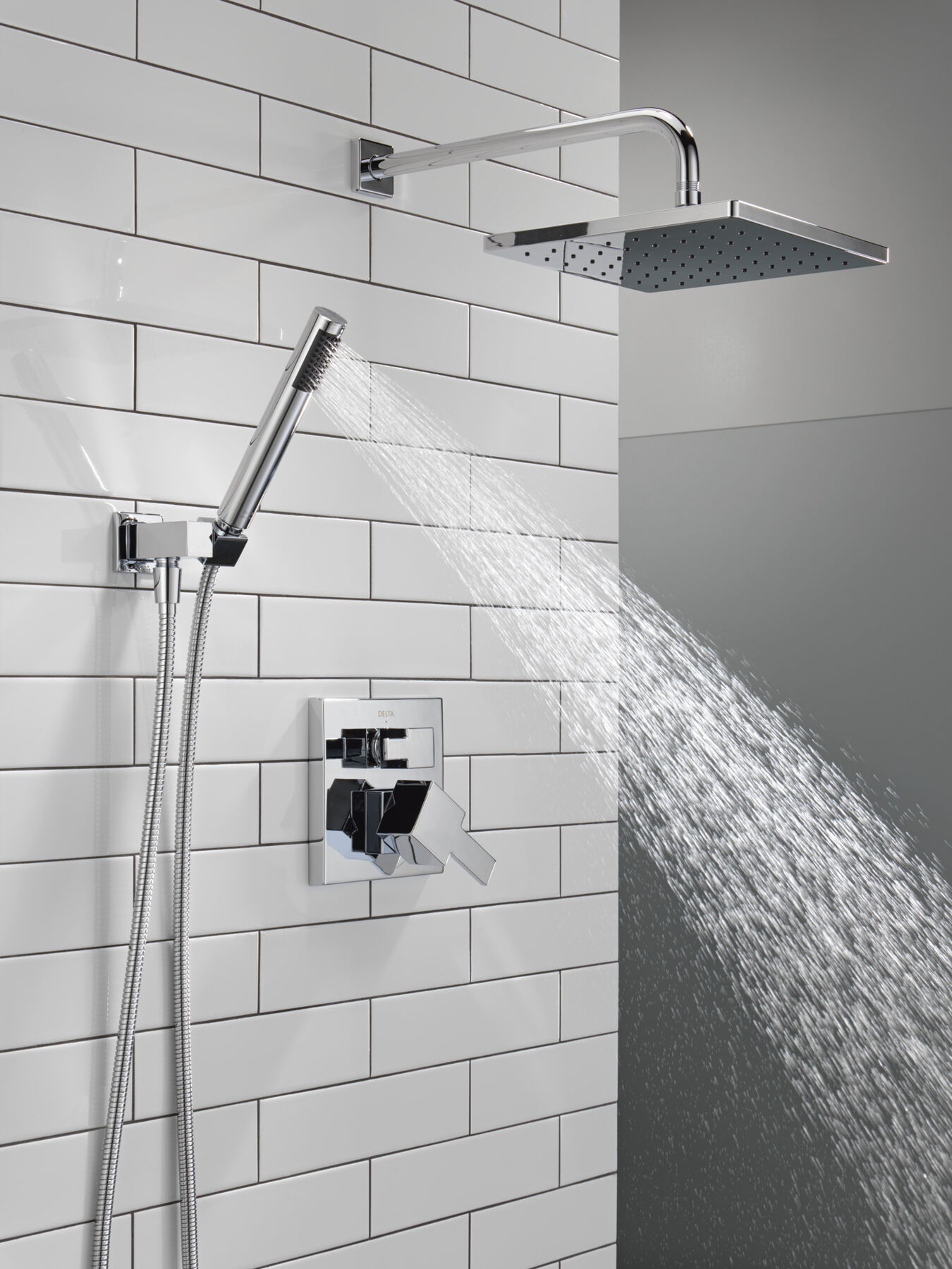 Monitor® 14 Series Shower with Raincan, Hand Shower & Rough Valve in Chrome  342701