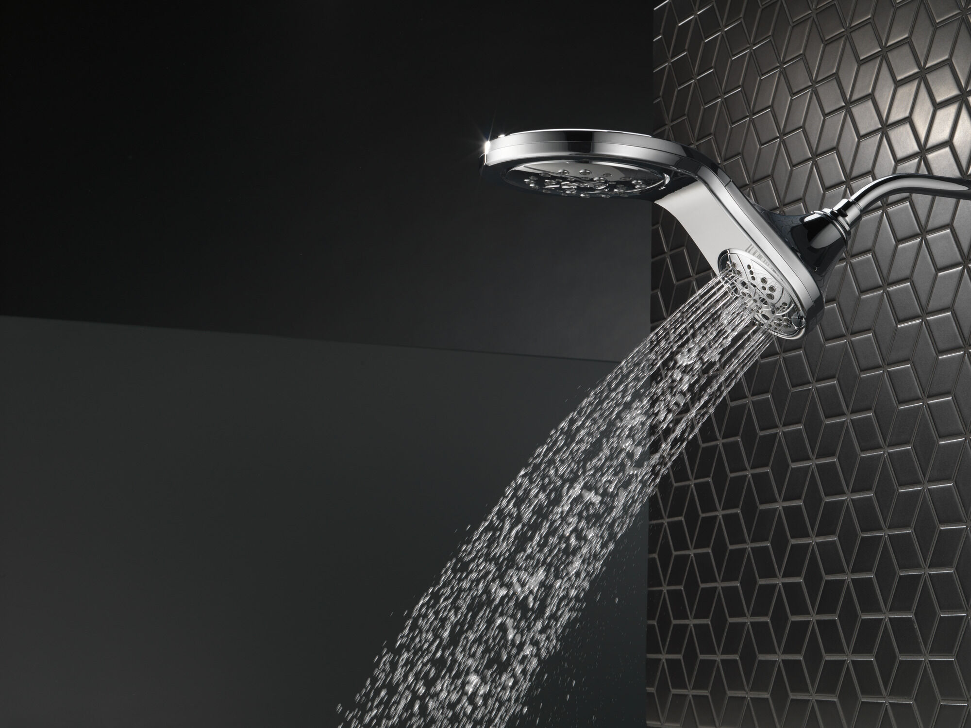HydroRain® H2Okinetic® 5-Setting Two-in-One Shower Head in Chrome 