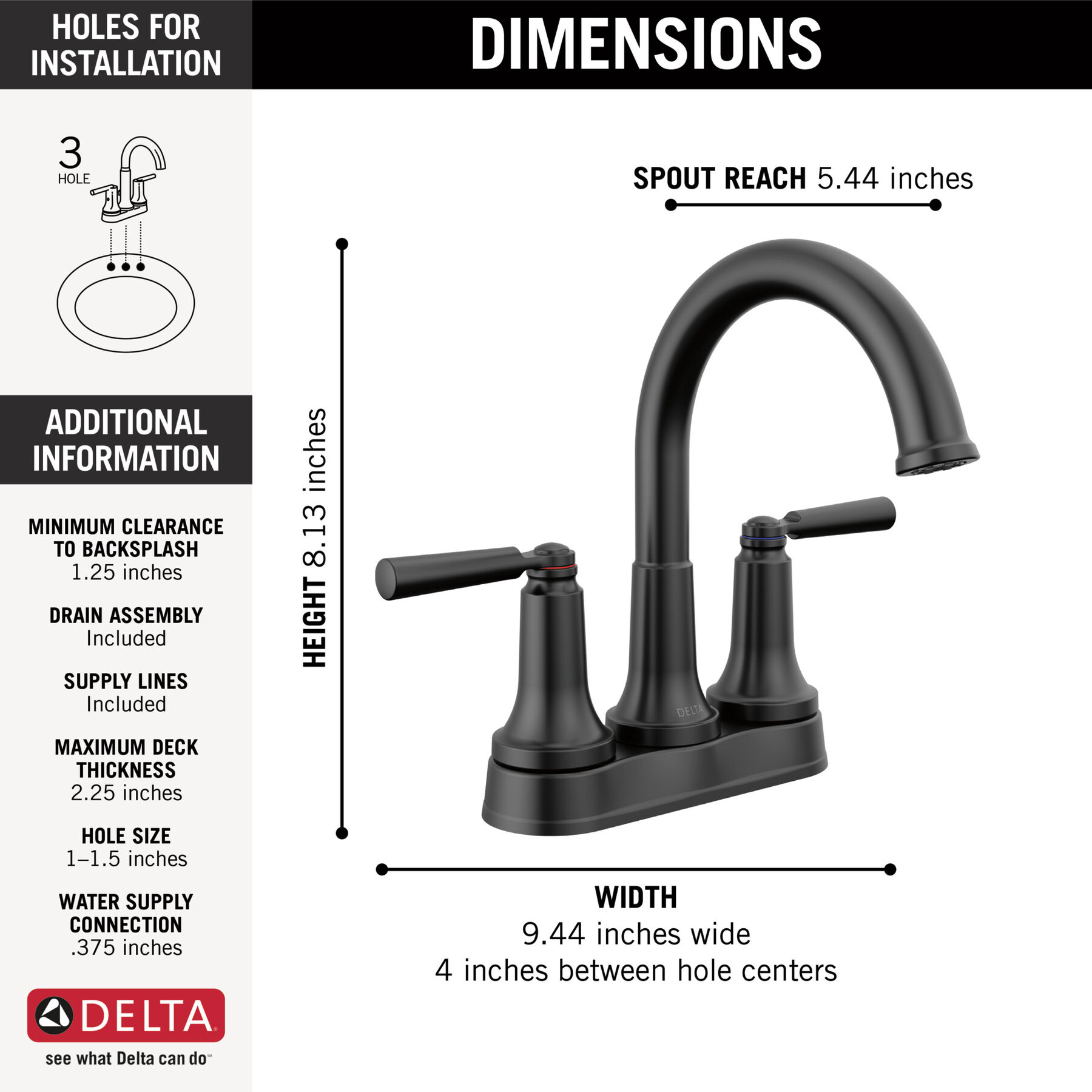 Delta 2535-CZMPU-DST Saylor Bath Faucet, Champagne Bronze, Touch On Faucets  -  Canada