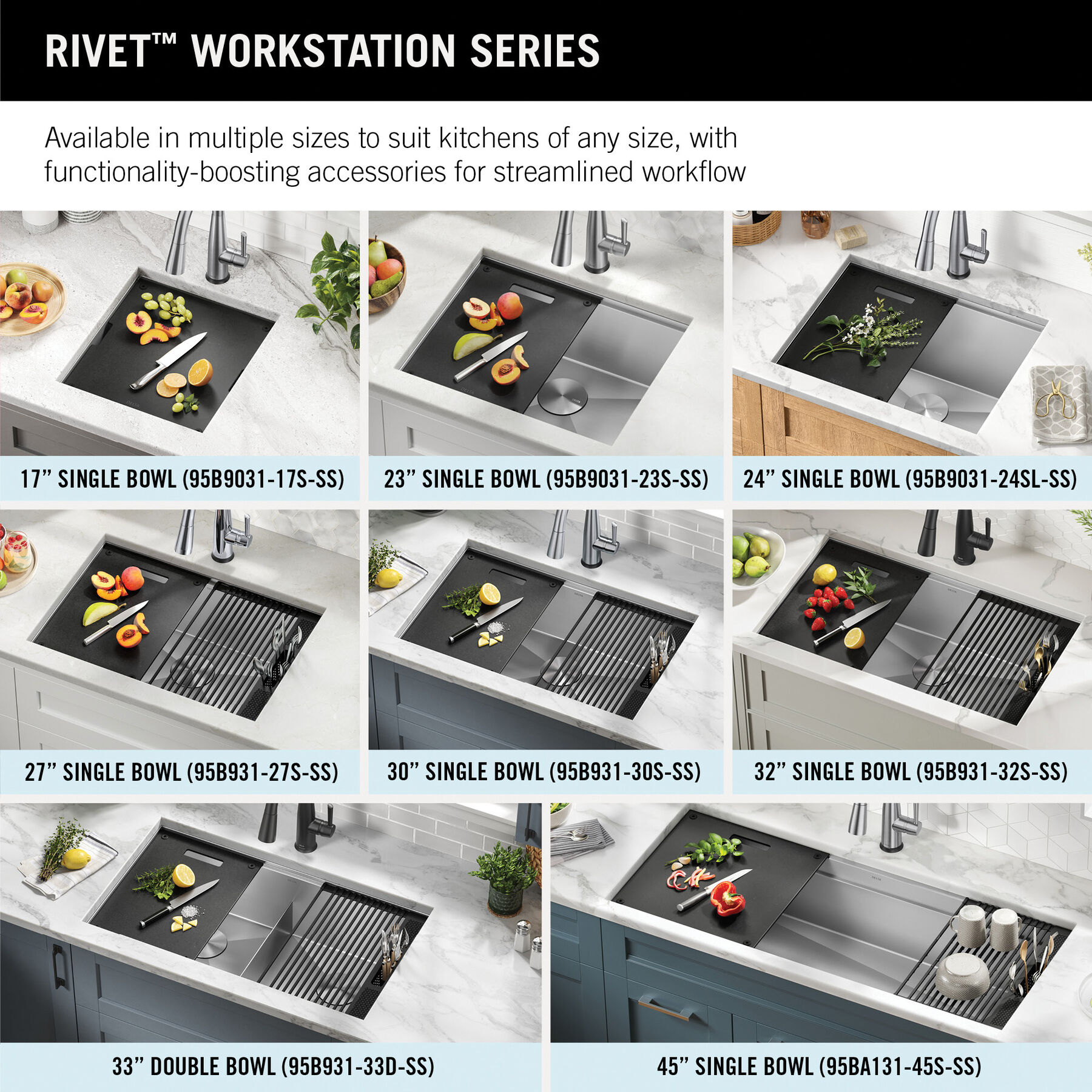 24” Workstation Undermount Single Bowl 16 Gauge Stainless Steel Laundry  Utility Kitchen Sink with WorkFlow™ Ledge and Accessories in Stainless  Steel 95B9132-24SL-SS