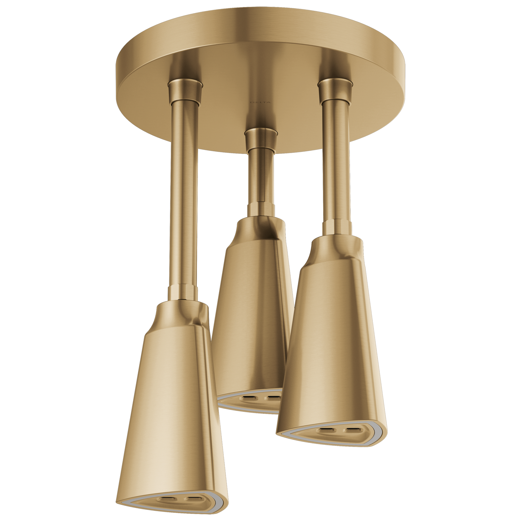 H2Okinetic® Pendant Raincan Shower Head with LED Light in Champagne Bronze