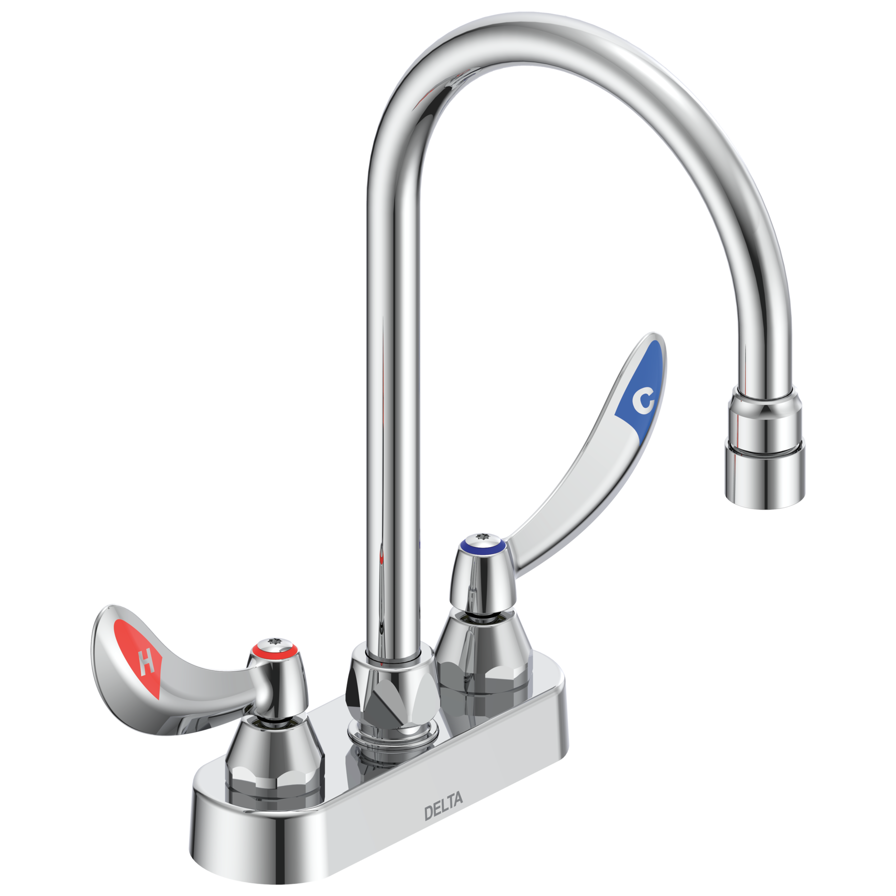 Two Handle Deck-Mount Faucet in Chrome