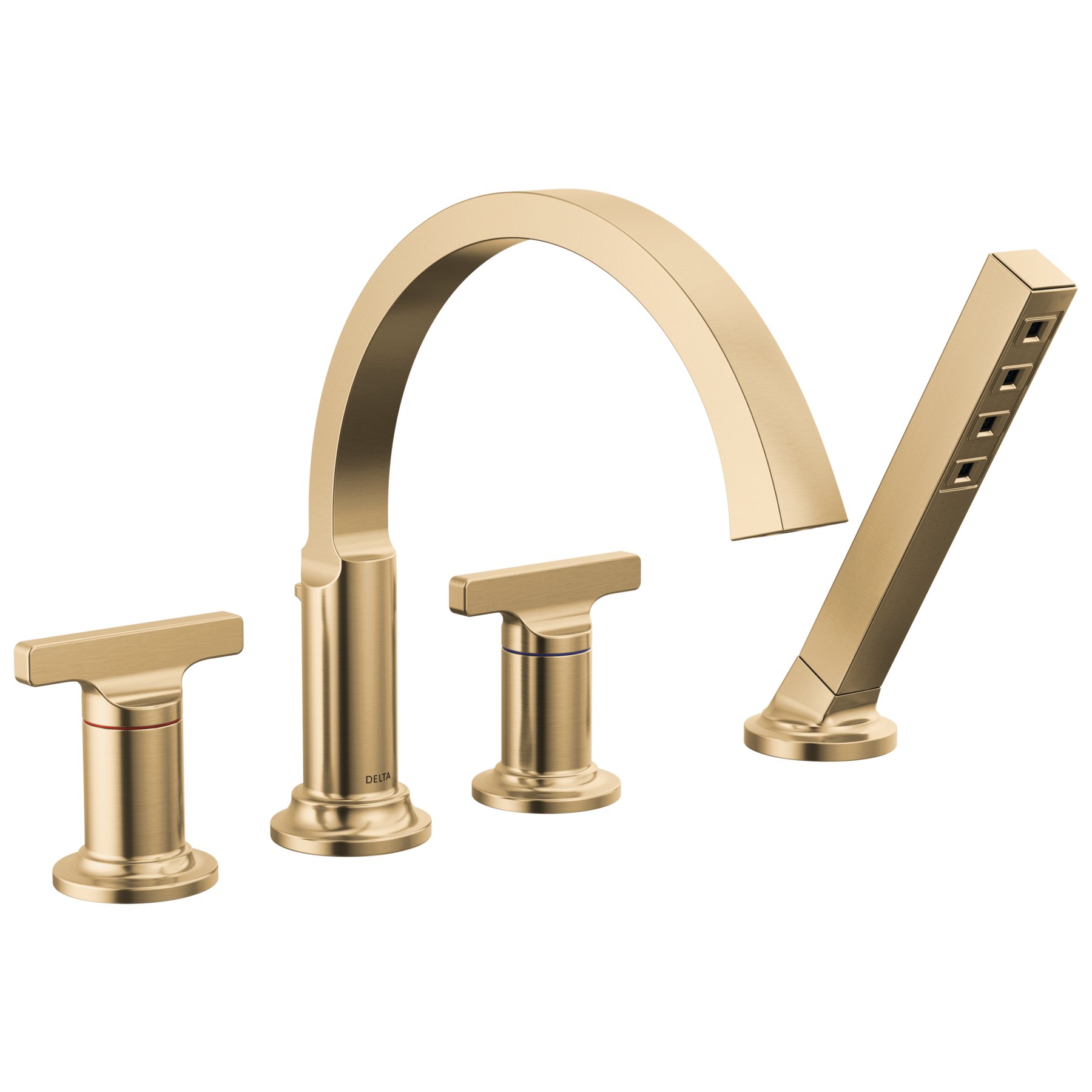 Roman Tub Trim with Hand Shower in Lumicoat® Champagne Bronze