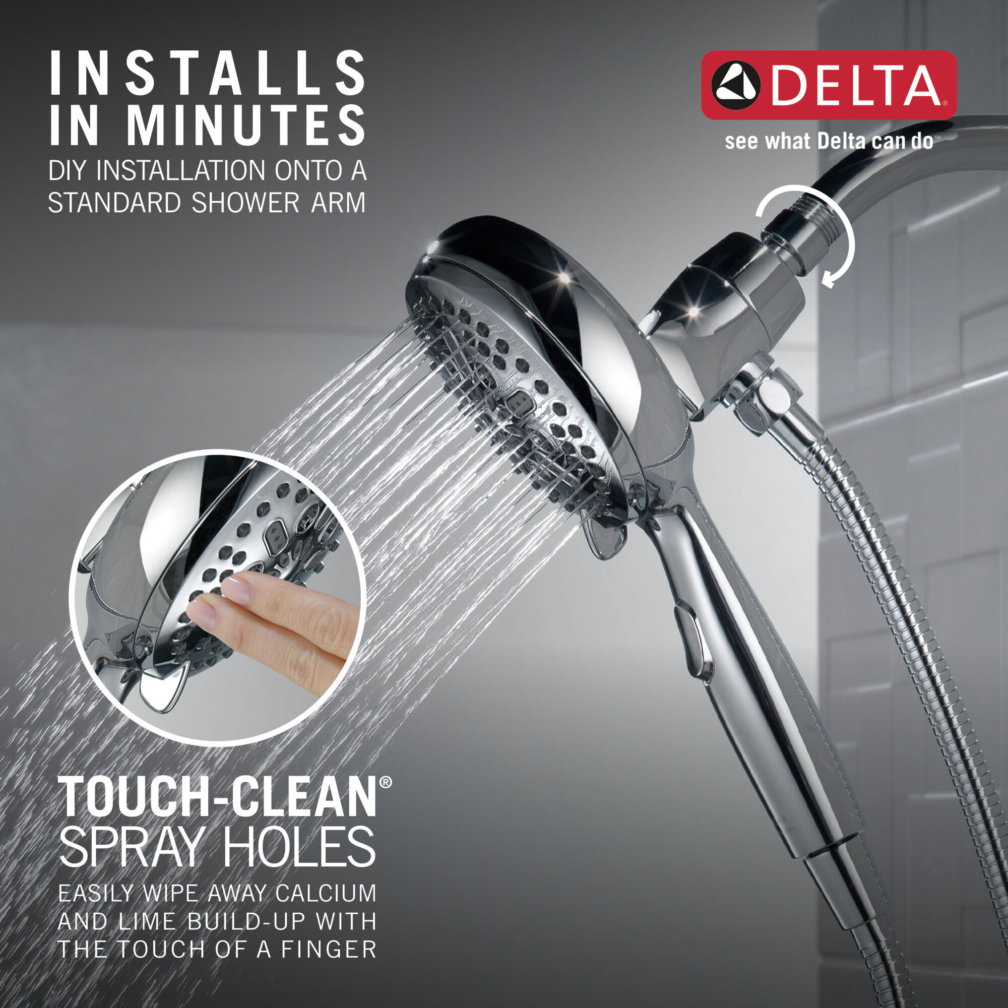 7-Setting SureDock Magnetic Hand Shower in Chrome