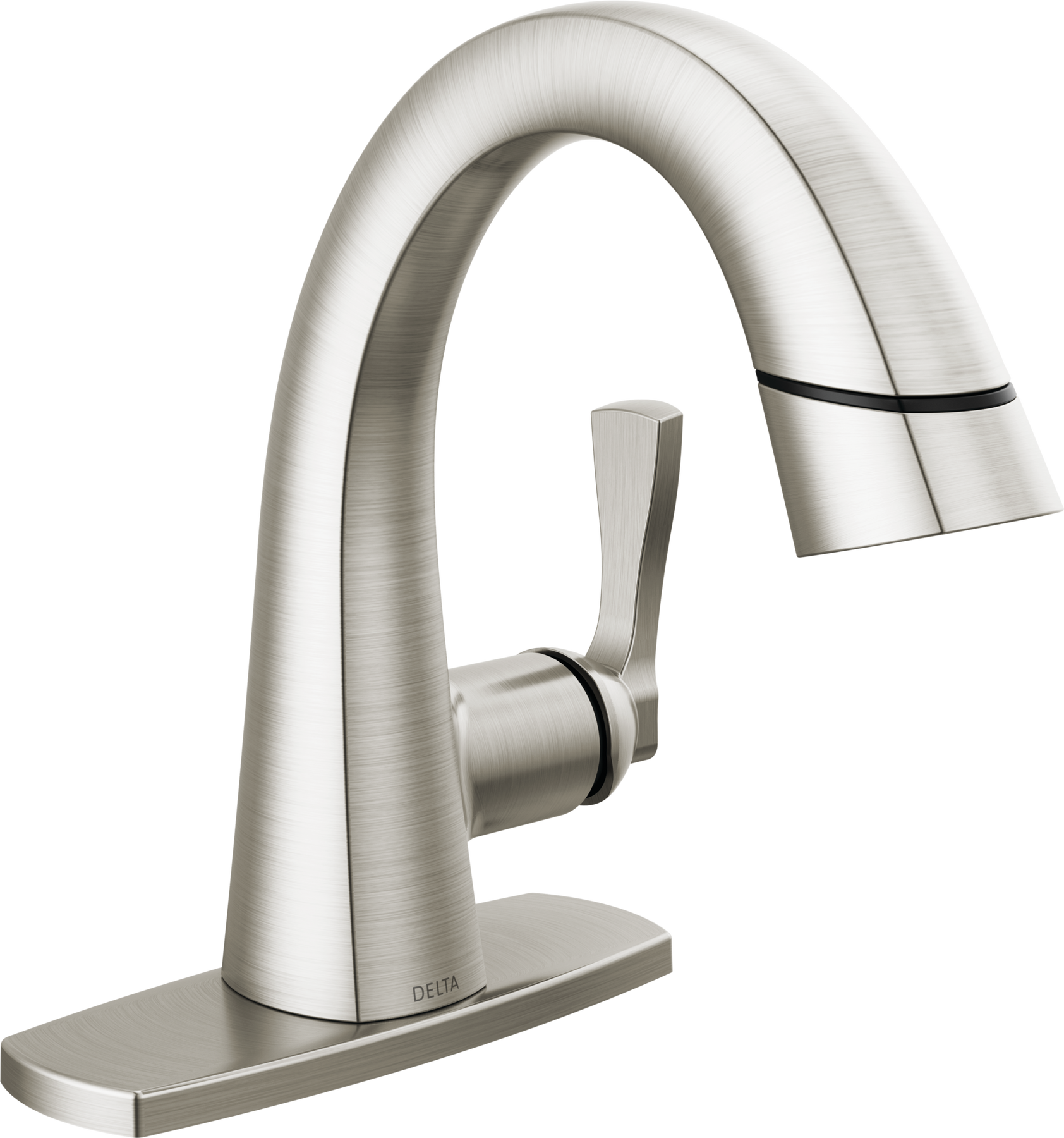 Single Handle Pull Down Bathroom Faucet in Lumicoat® Stainless 577