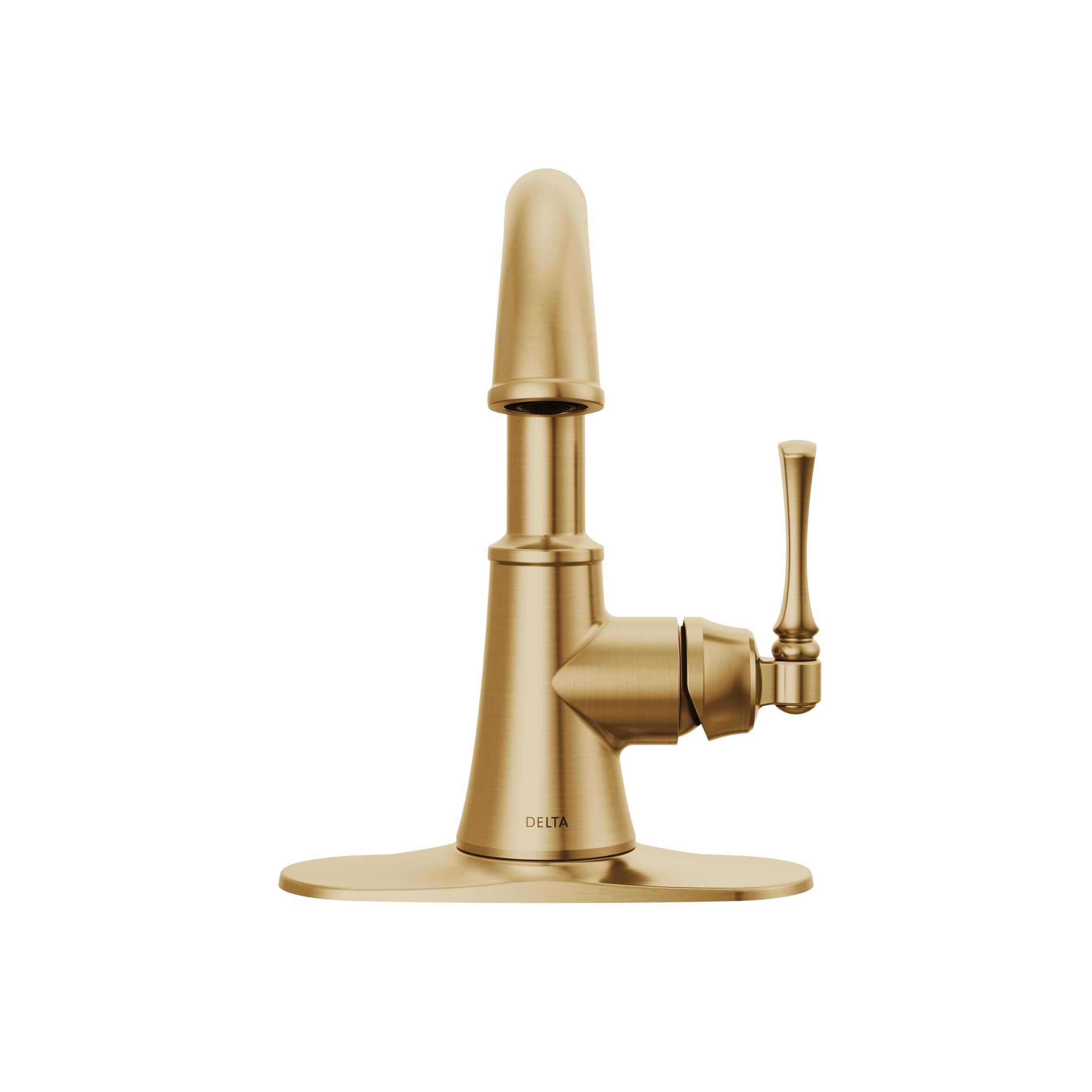 DELTA FAUCET 798LF-CZ, 7.50 x 3.41 x 7.50 inches, Champagne Bronze 並行輸入品  浴室、浴槽、洗面所