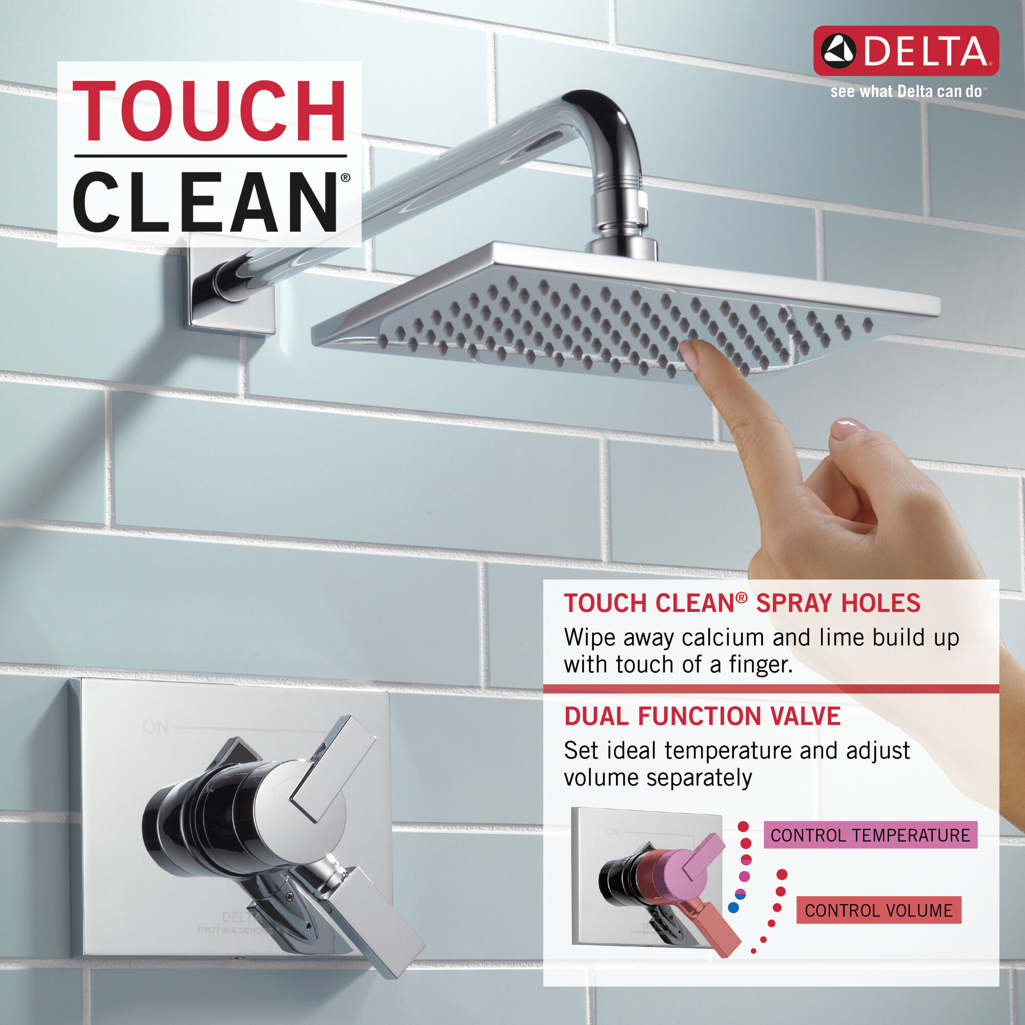 Monitor® 17 Series Shower Trim in Chrome T17253 | Delta Faucet
