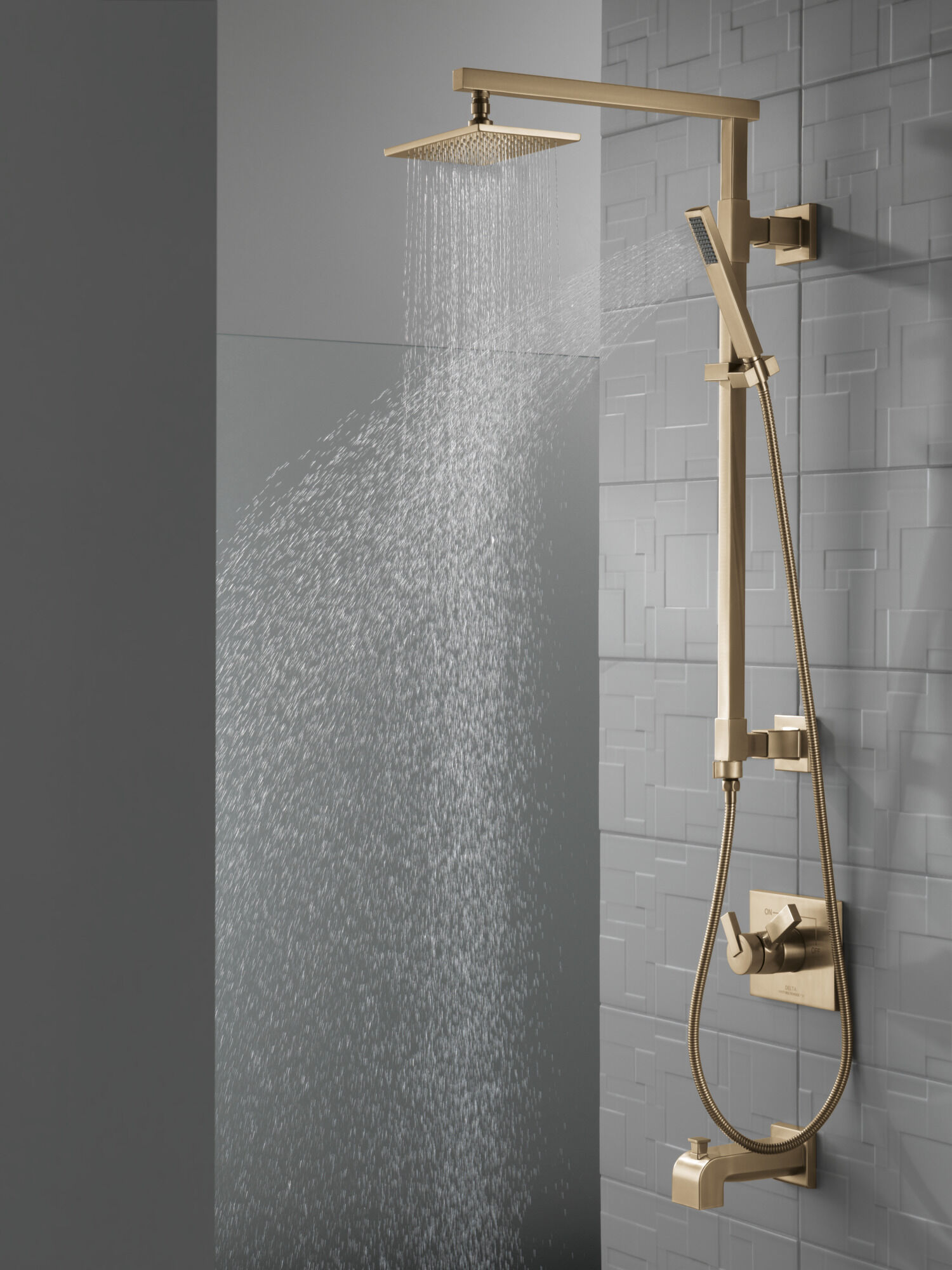Single-Setting Raincan Shower Head in Lumicoat® Champagne Bronze
