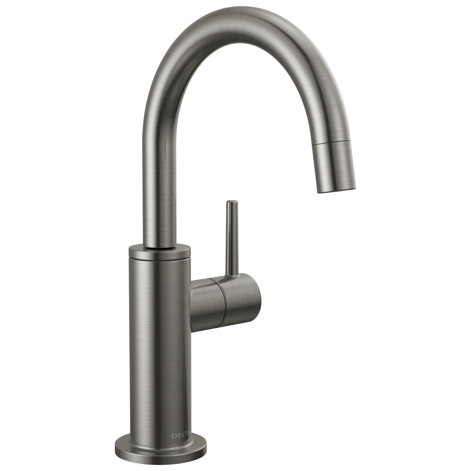 Contemporary Round Beverage Faucet in Matte Black 1930-BL-DST