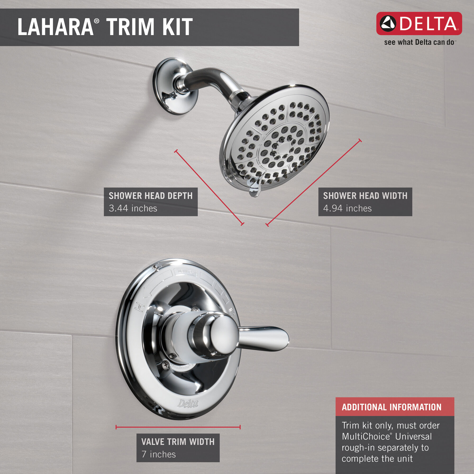 Monitor® 14 Series Shower Trim in Chrome T14238 | Delta Faucet