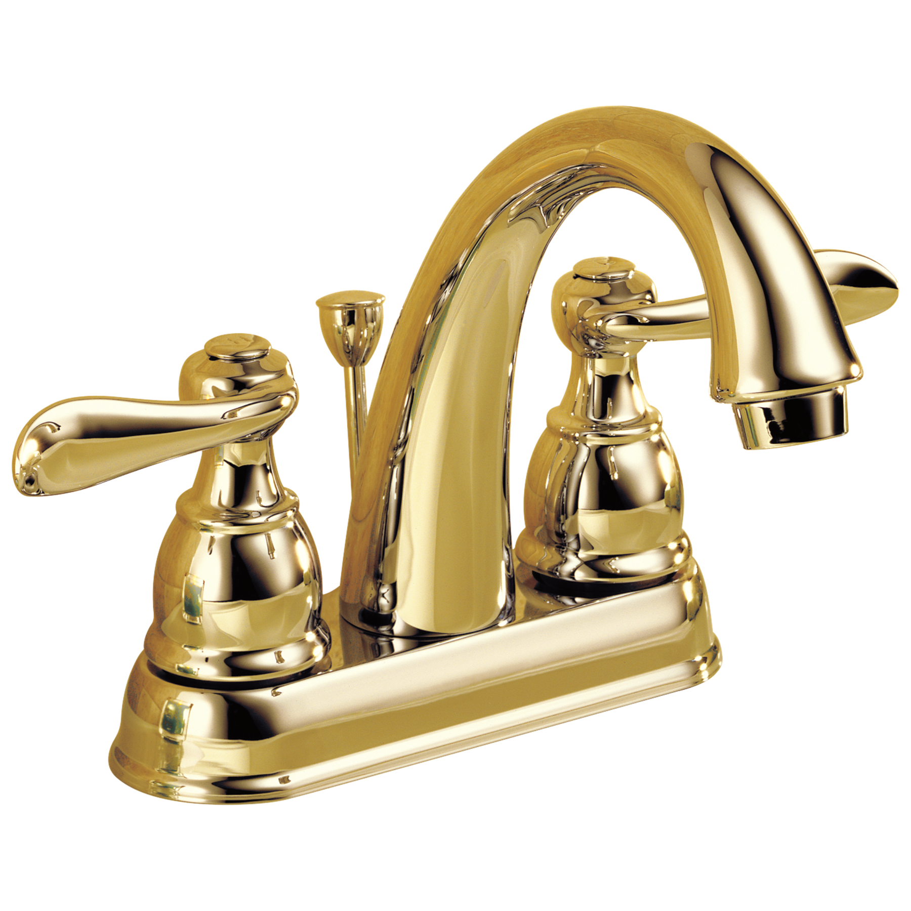 Two Handle Centerset Bathroom Faucet in Polished Brass 25996LF-PB