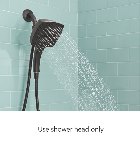 Combination Shower Head and Hand Shower In2ition® Two-in-One Shower ...