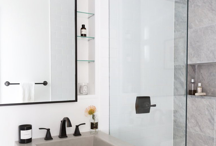 Increase small-bathroom storage: Wall-mounted medicine cabinet